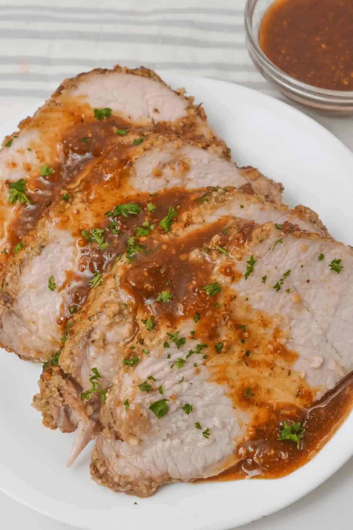 Crock Pot Pork Tenderloin with Parmesan Sauce