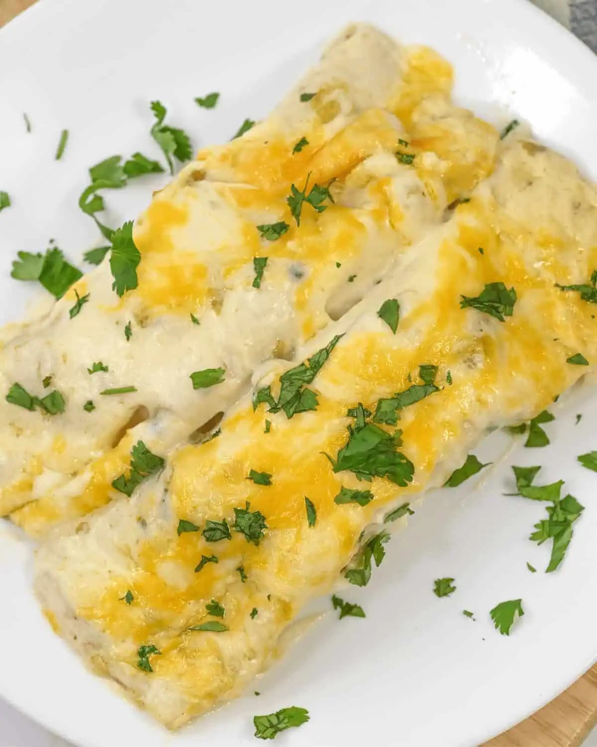 Sour Cream Chicken Enchiladas