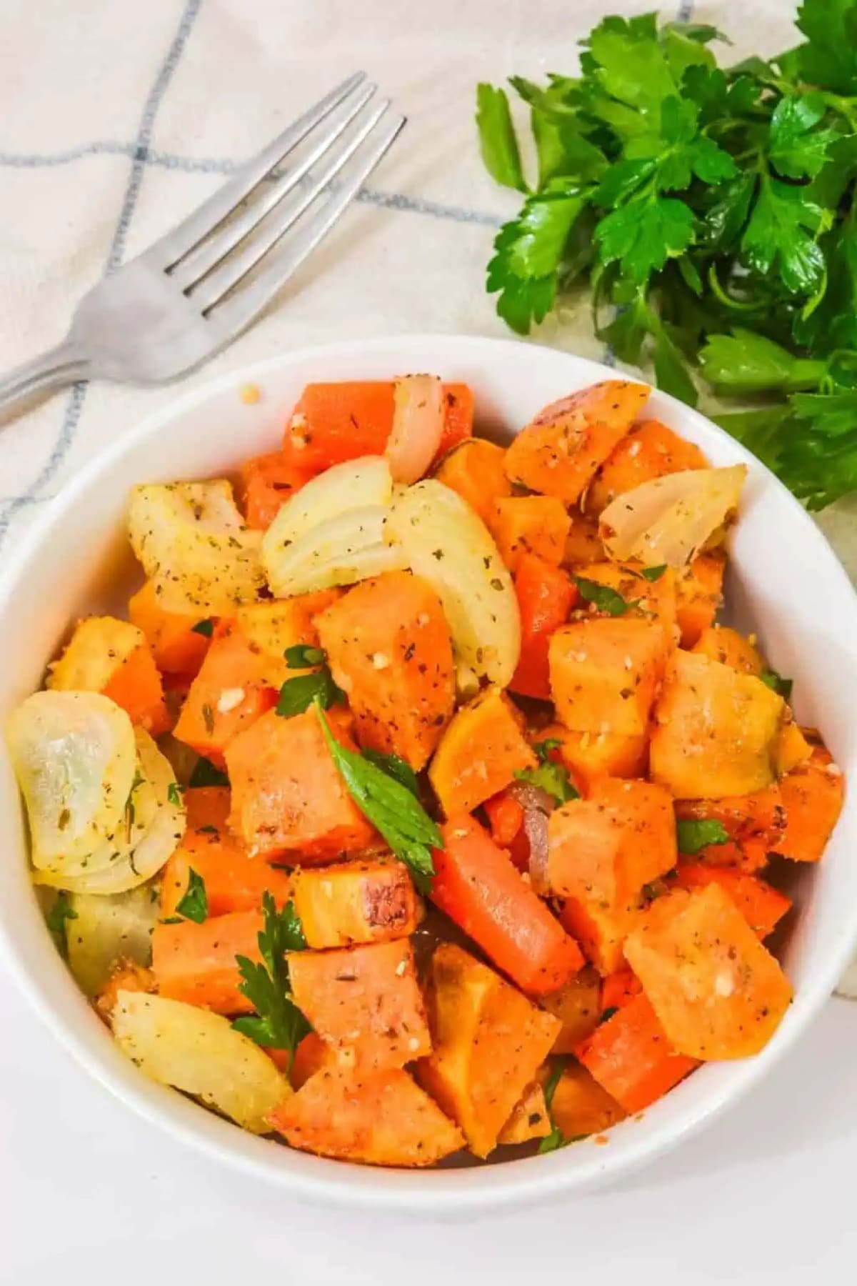 Roasted Sweet Potatoes and Carrots