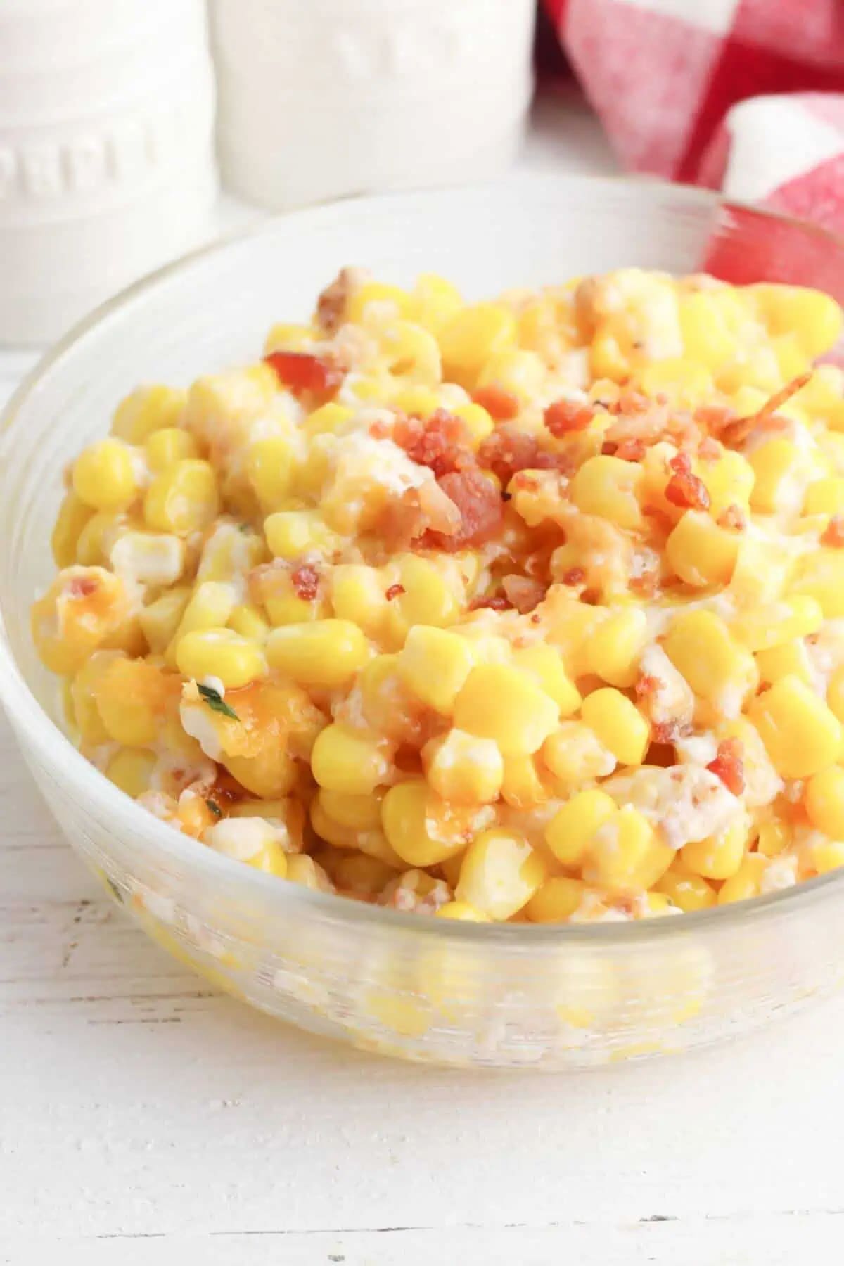 Bacon Corn Casserole with Cream Cheese