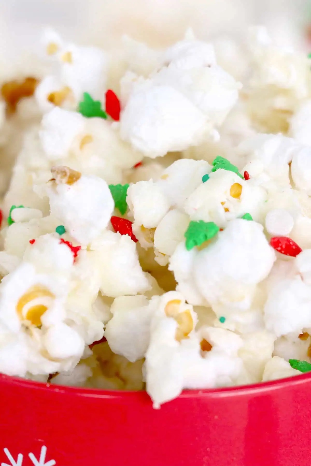 White Chocolate Covered Popcorn