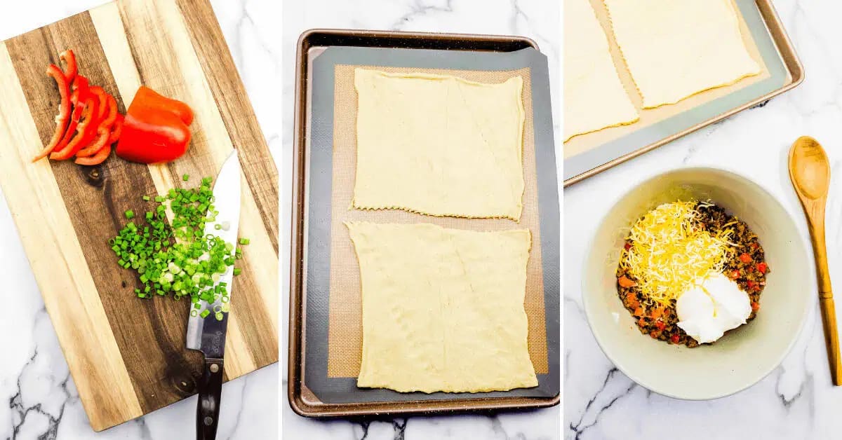 Sausage and Cream Cheese Crescent Rolls