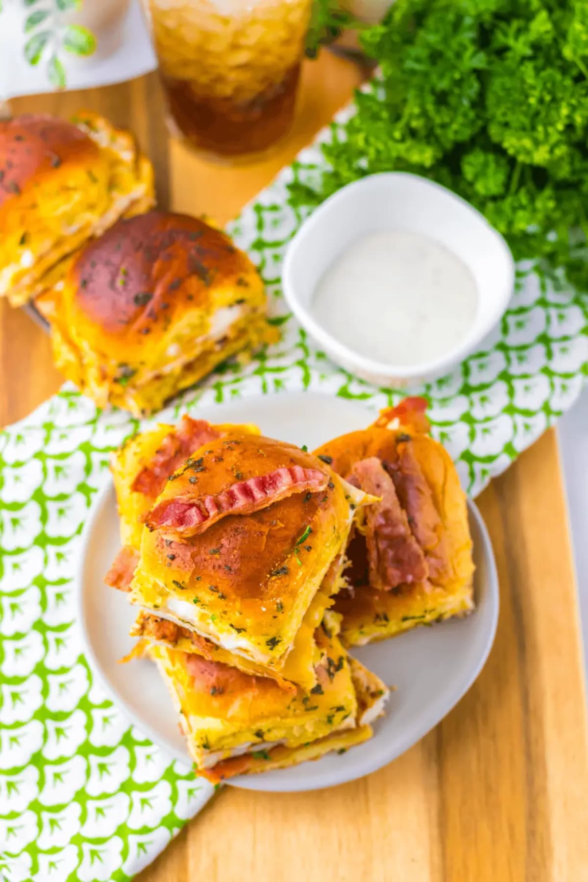 Chicken Bacon Ranch Sliders