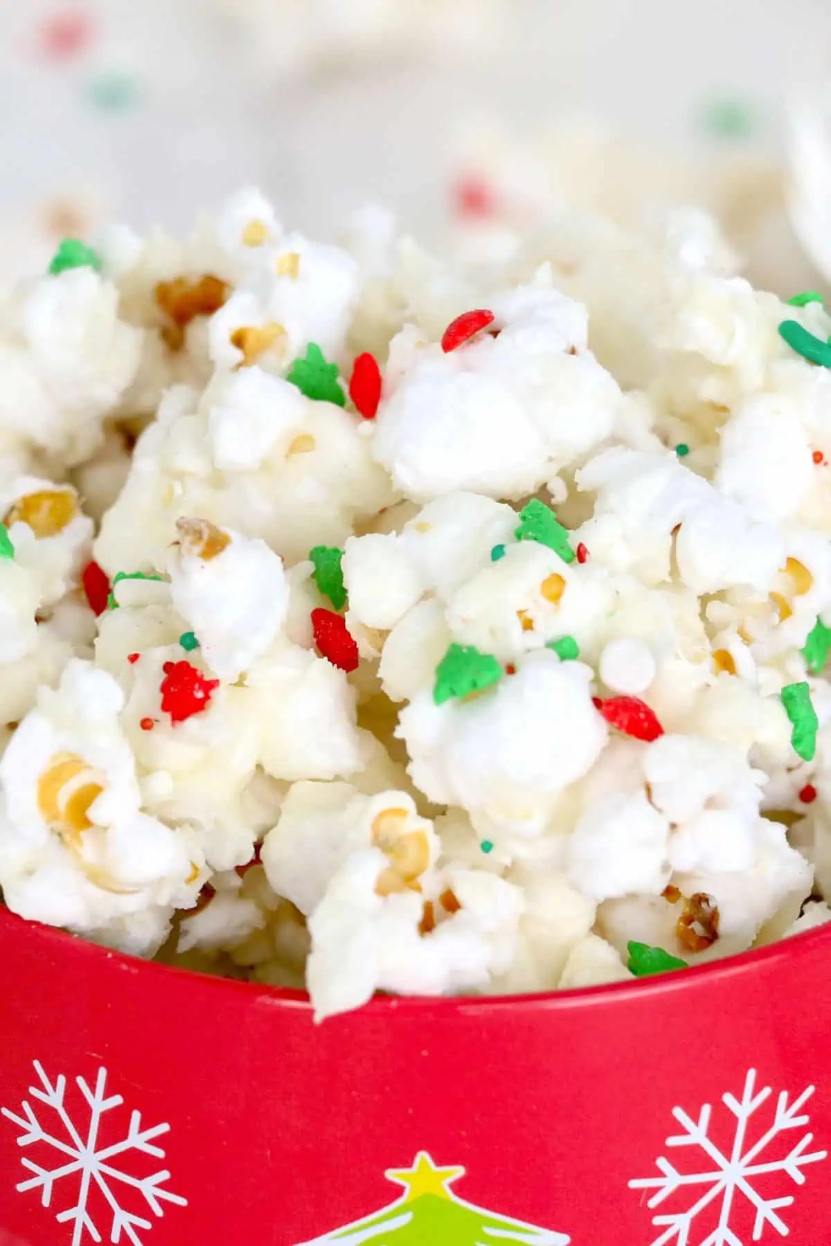 White Chocolate Covered Popcorn