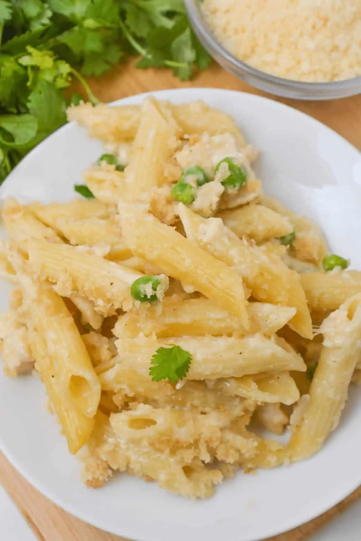 Garlic Parmesan Pasta with Chicken