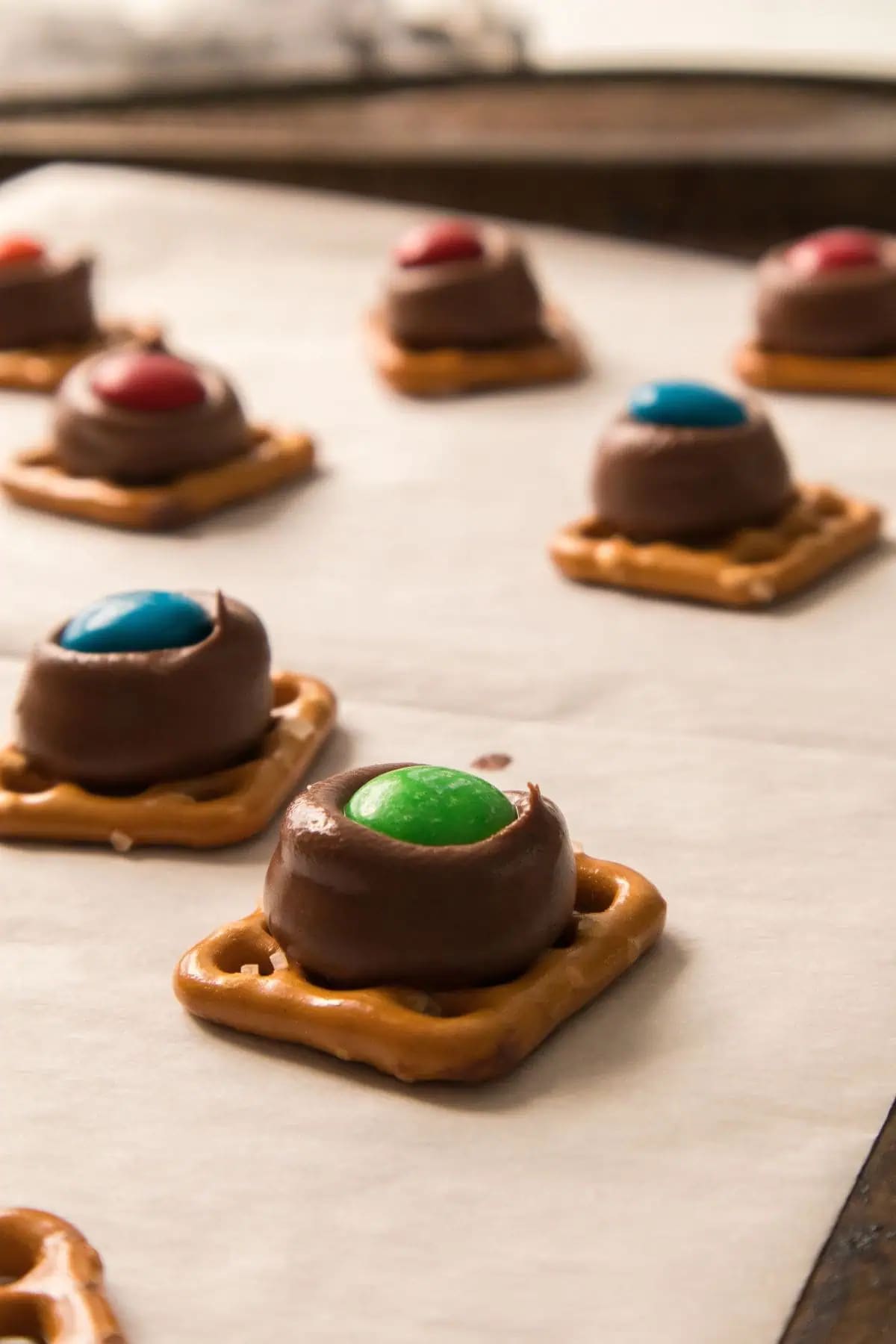 Pretzels with Hershey Kisses