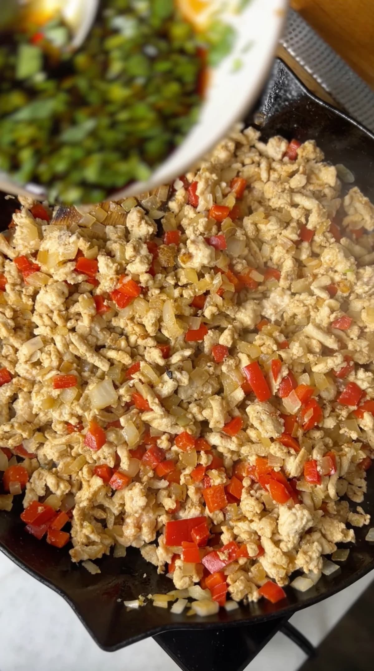 Stir-Fried Chicken in Lettuce Wraps