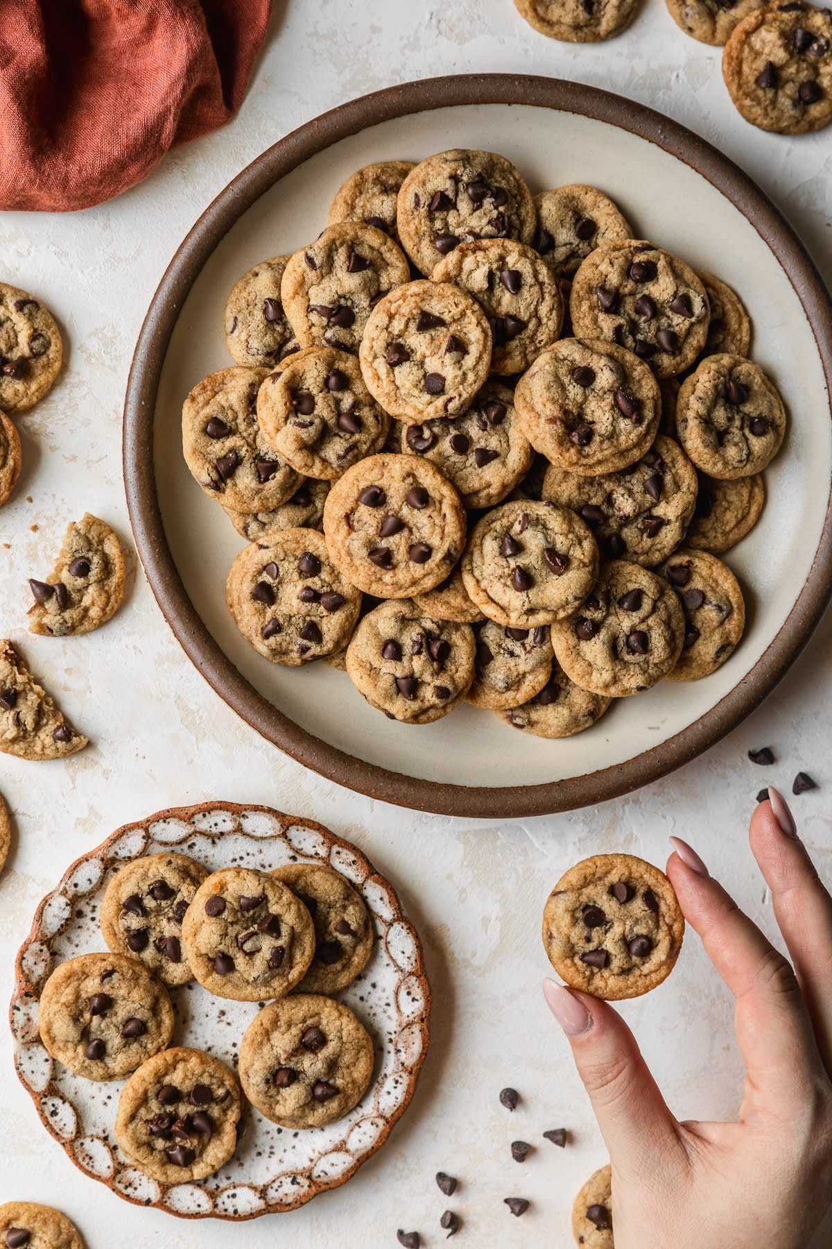 Chewy Mini Chocolate Chip Cookies