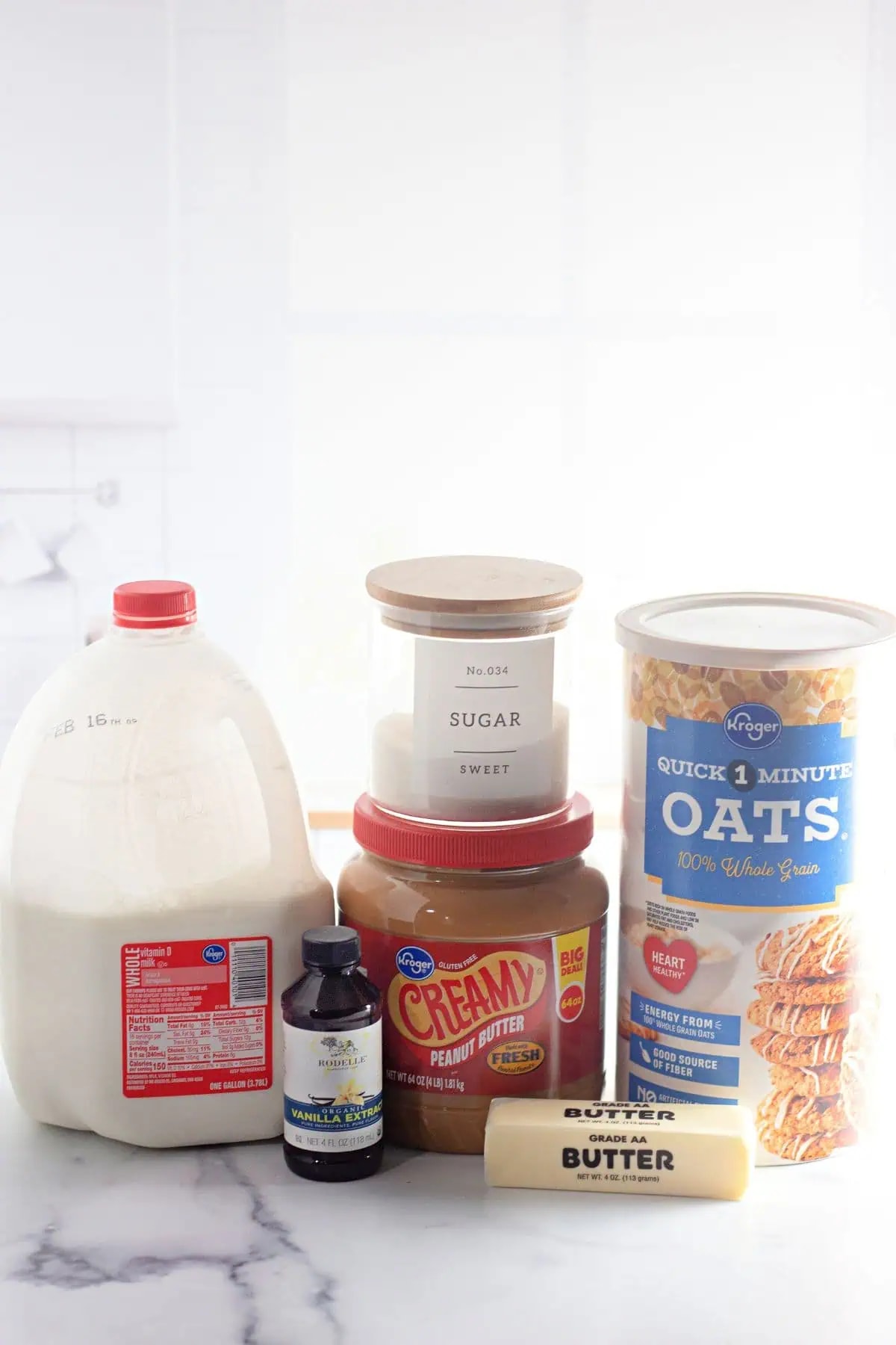 No Bake Peanut Butter Oatmeal Cookies