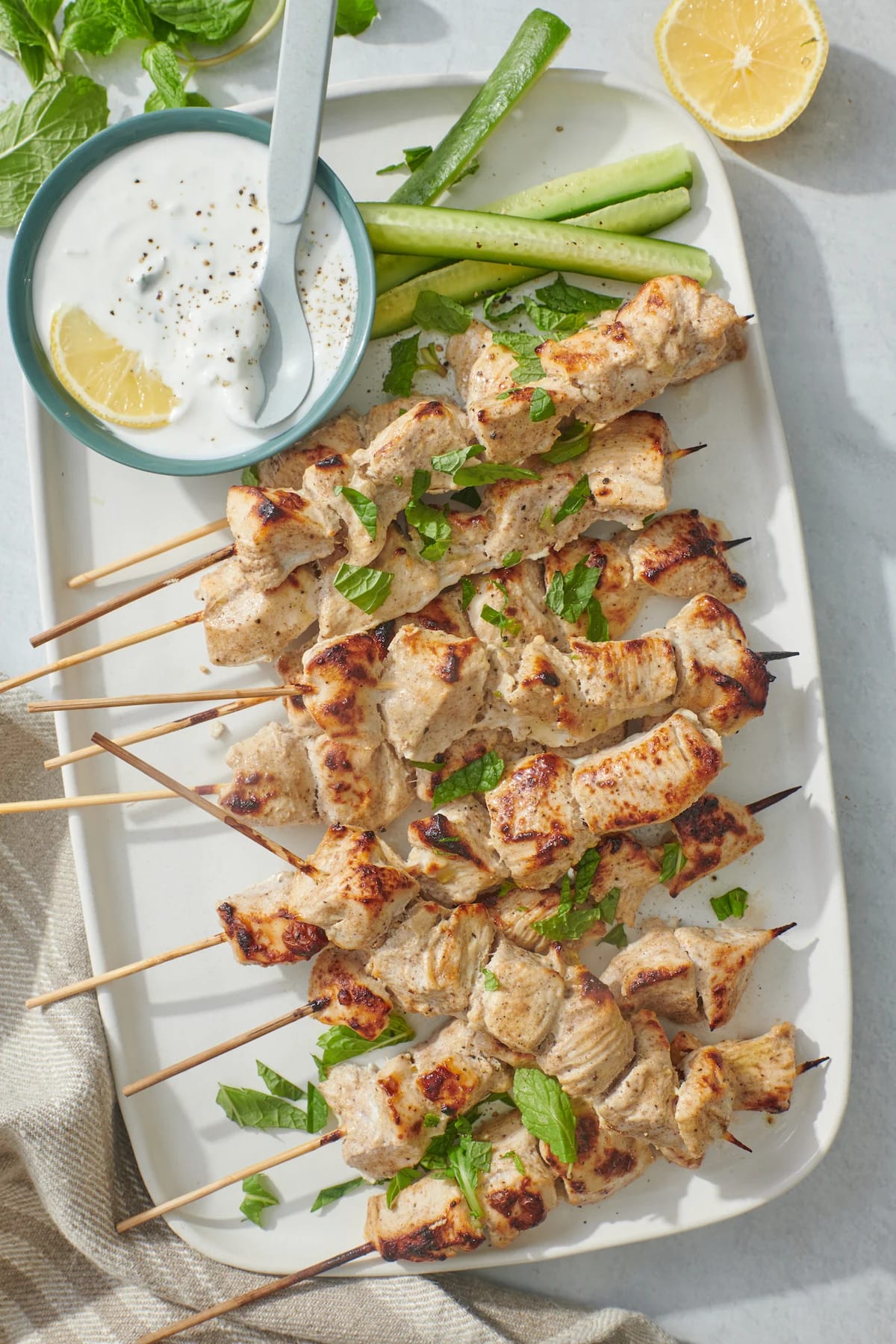 Chicken Tikka with Cucumber Mint Raita