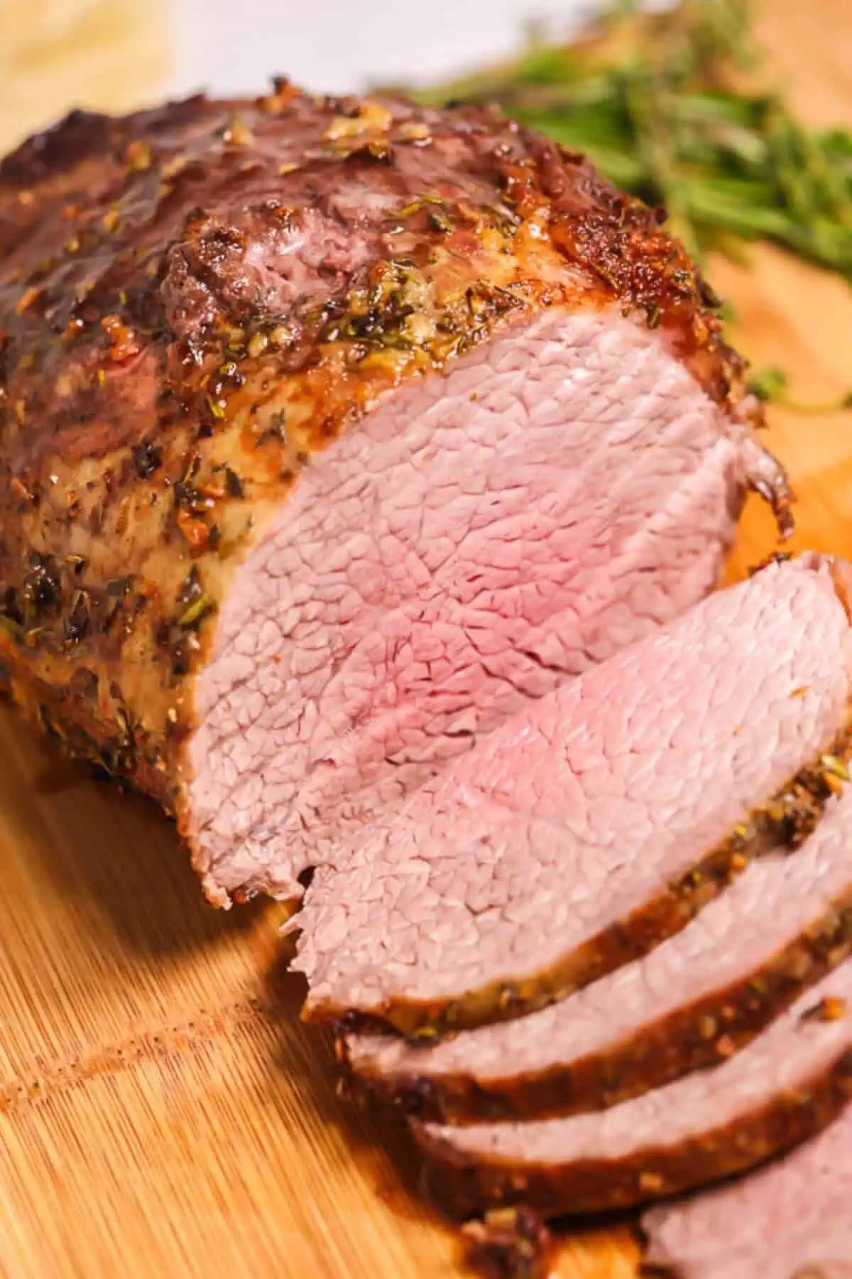 Garlic Herb Eye of Round Roast