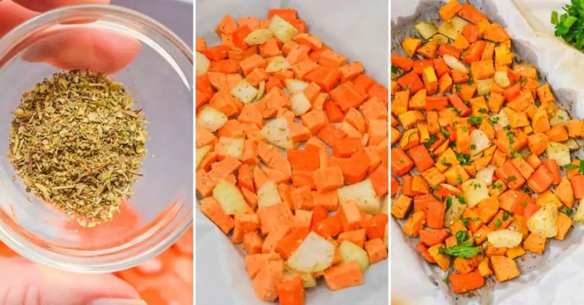 Roasted Sweet Potatoes and Carrots