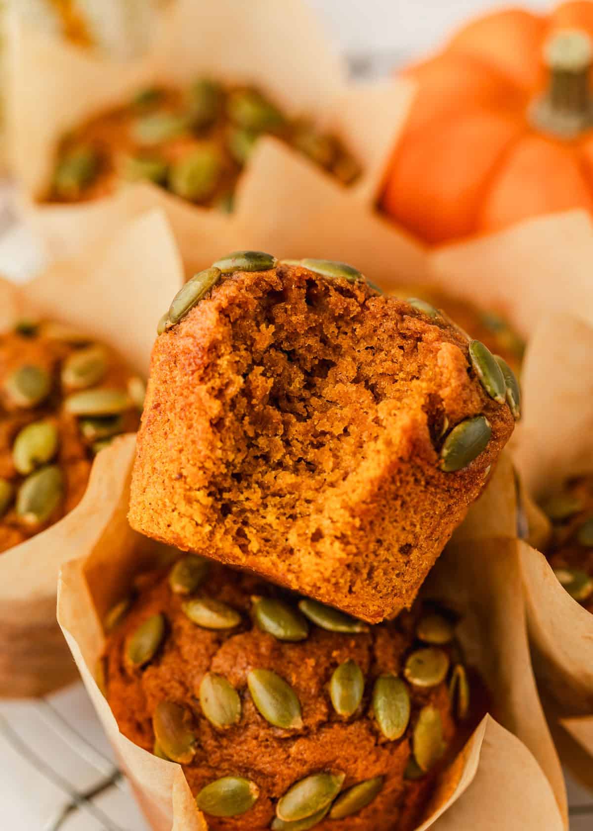 One Bowl Small Batch Pumpkin Muffins