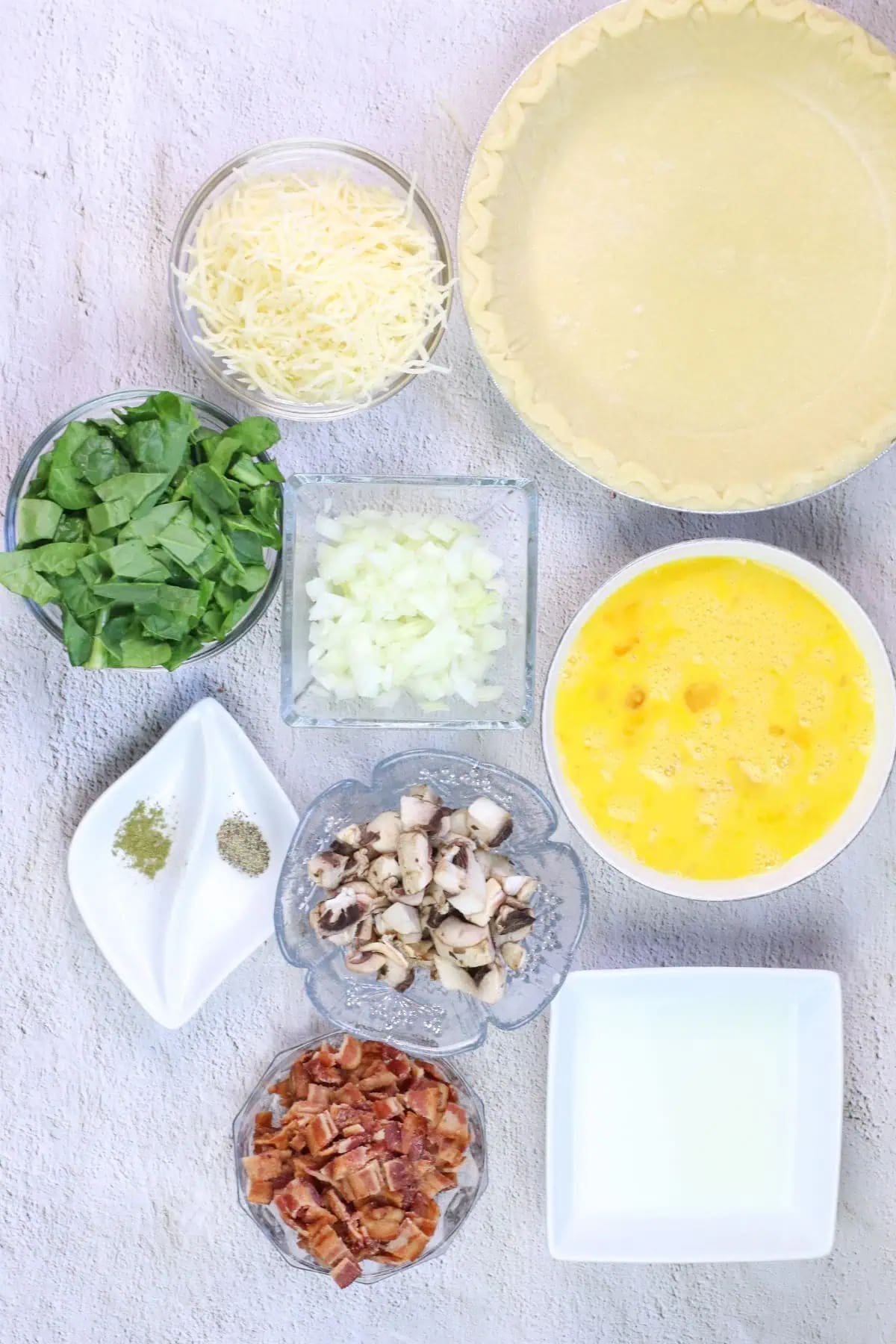 Spinach and Bacon Quiche