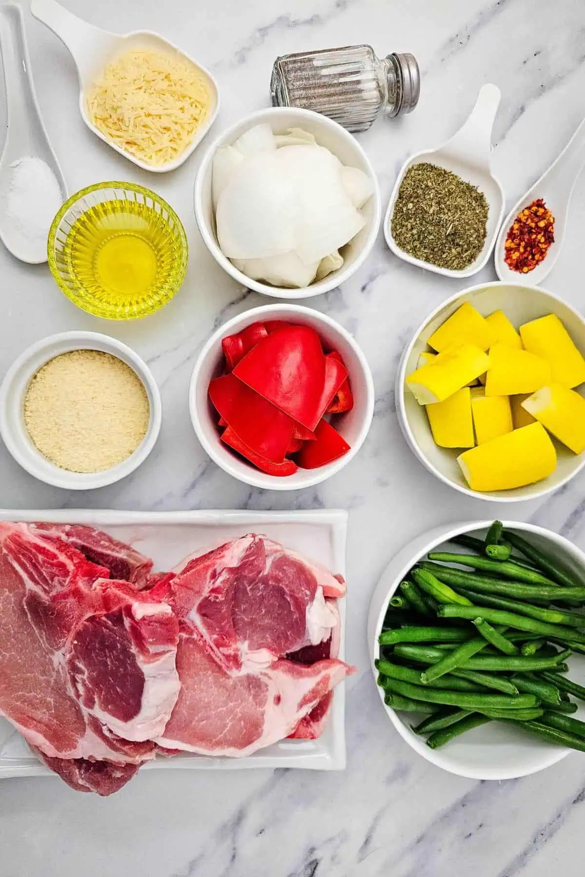 Italian Sheet Pan Pork Chops