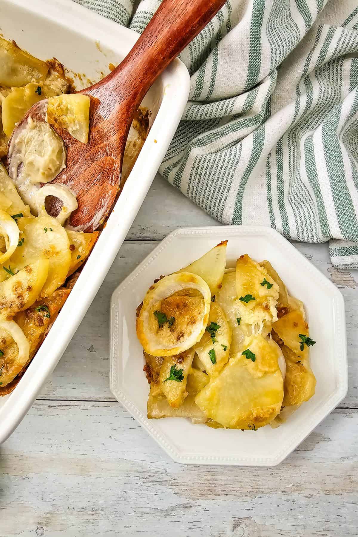 French Onion Potato Bake