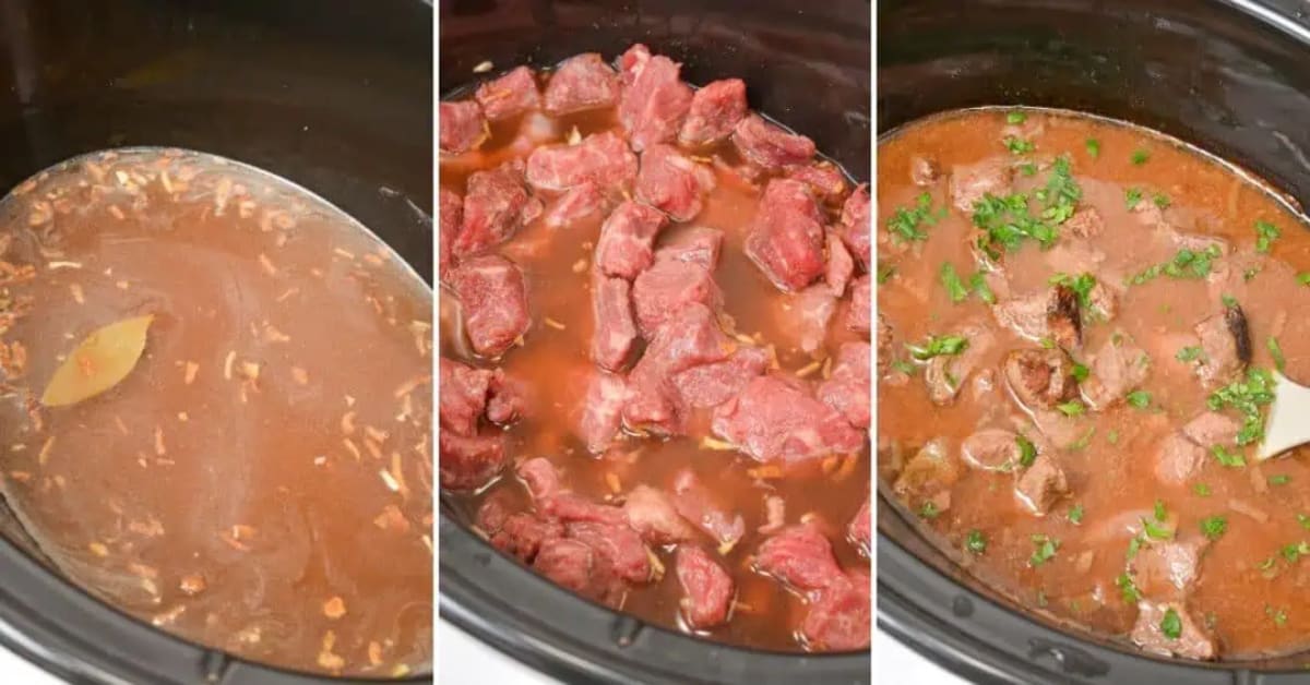 Slow Cooker Beef Tips and Gravy