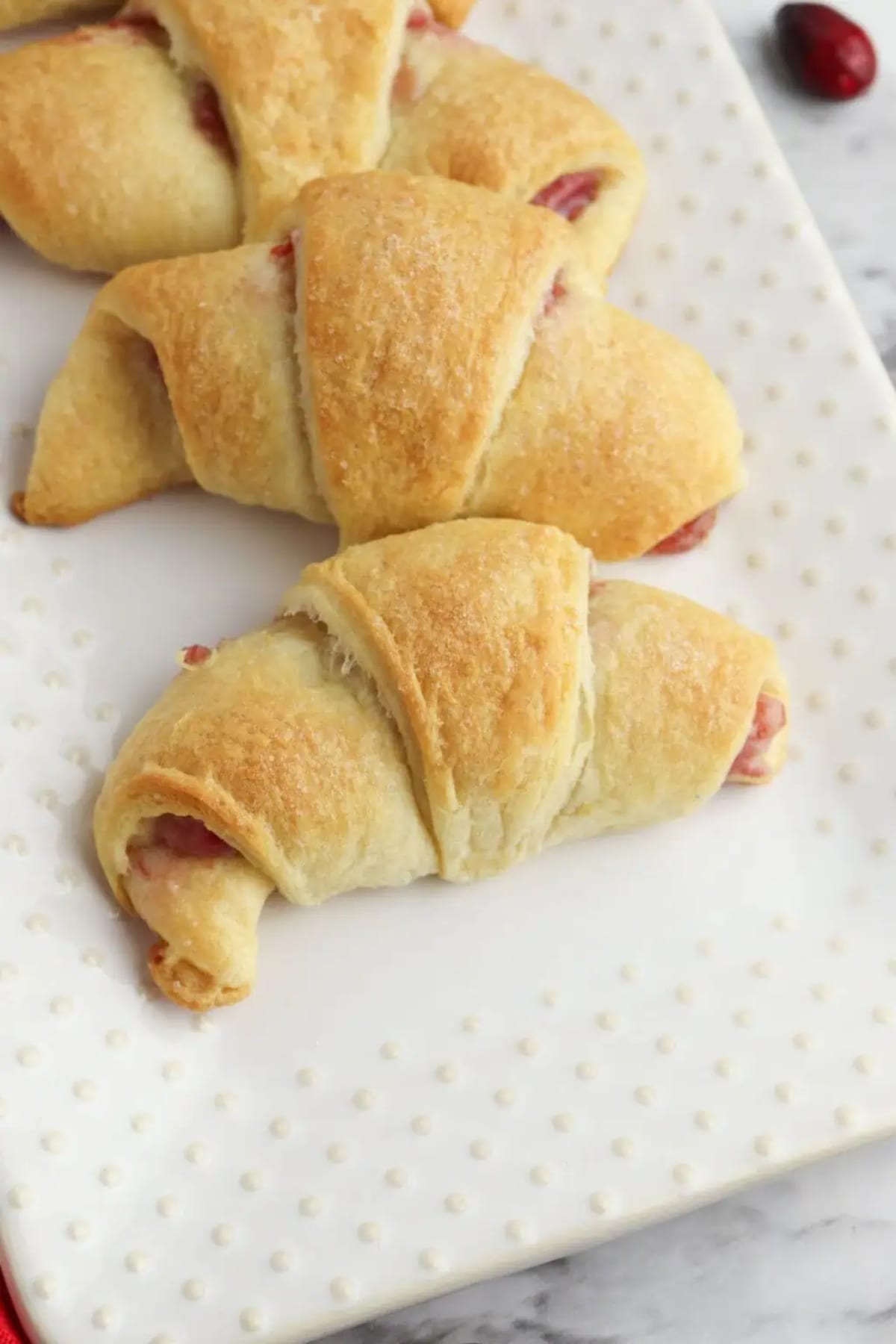 Cranberry Cheesecake Crescent Rolls