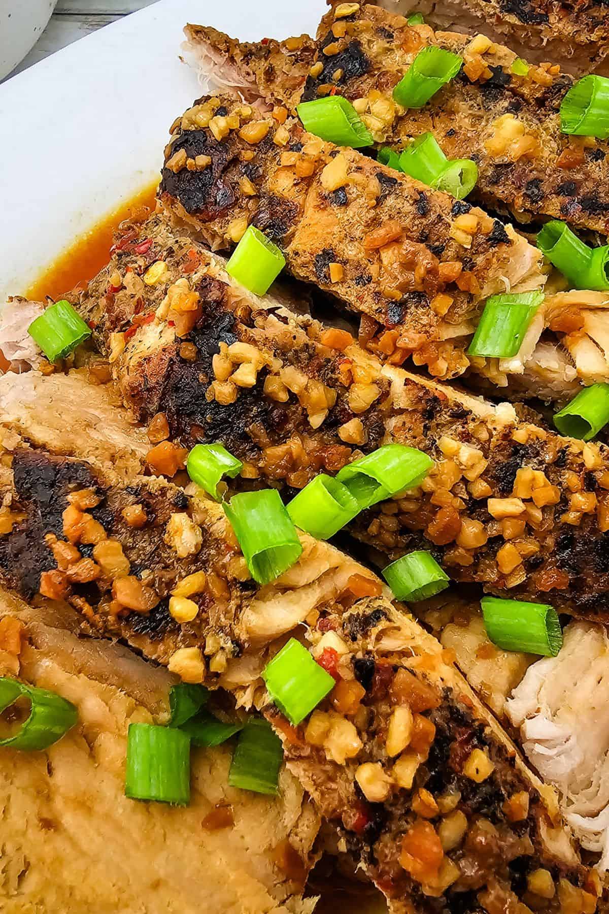 Honey Garlic Crock Pot Pork Roast