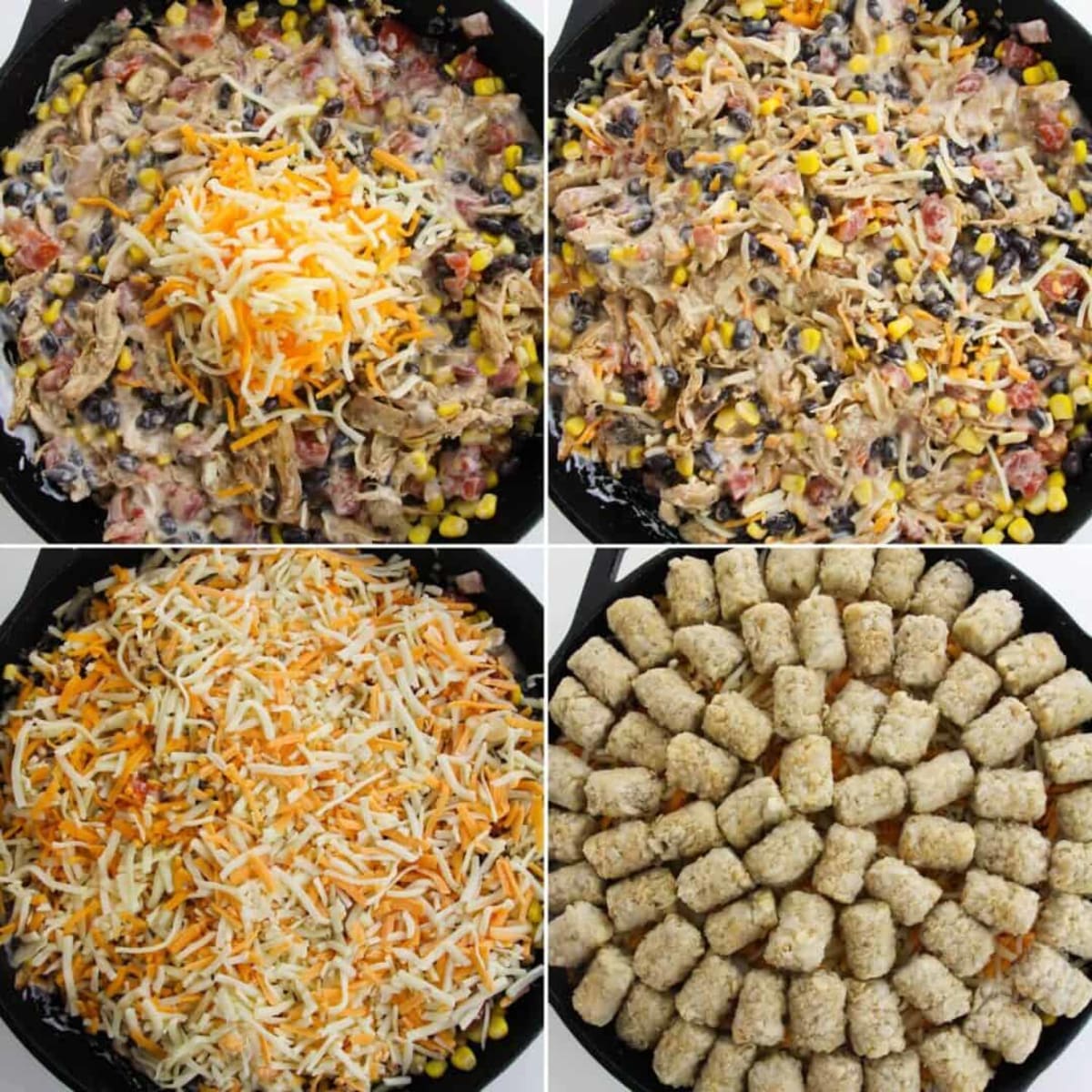 Mexican Chicken Tater Tot Casserole