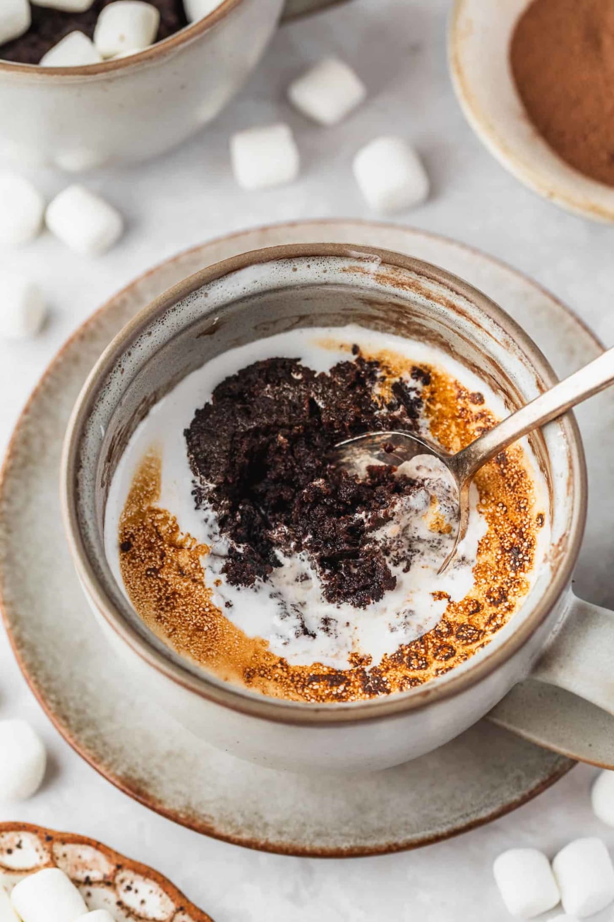 A Cozy Hot Chocolate Mug Cake