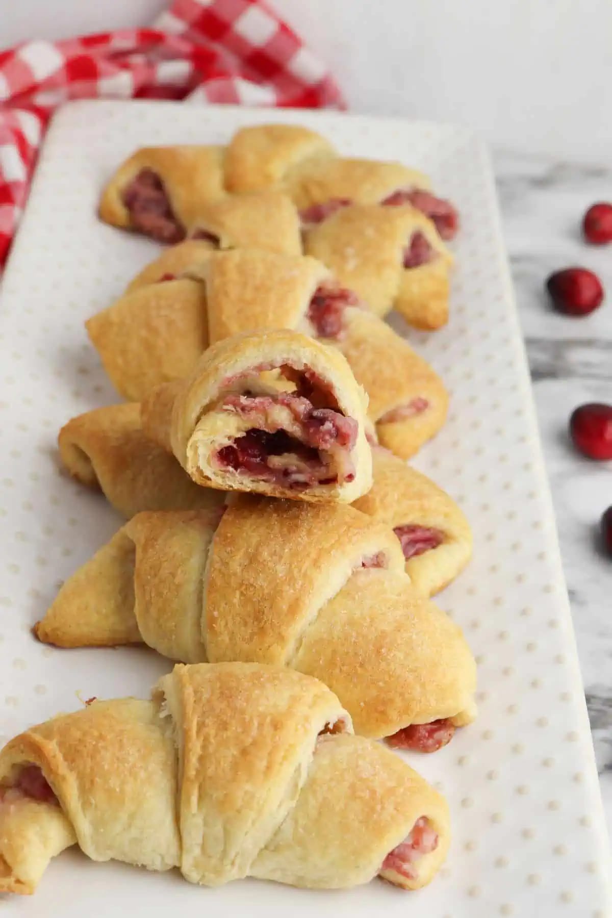Cranberry Cheesecake Crescent Rolls