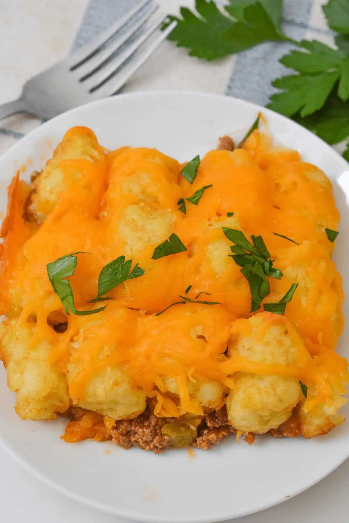 Sloppy Joe Tater Tot Casserole