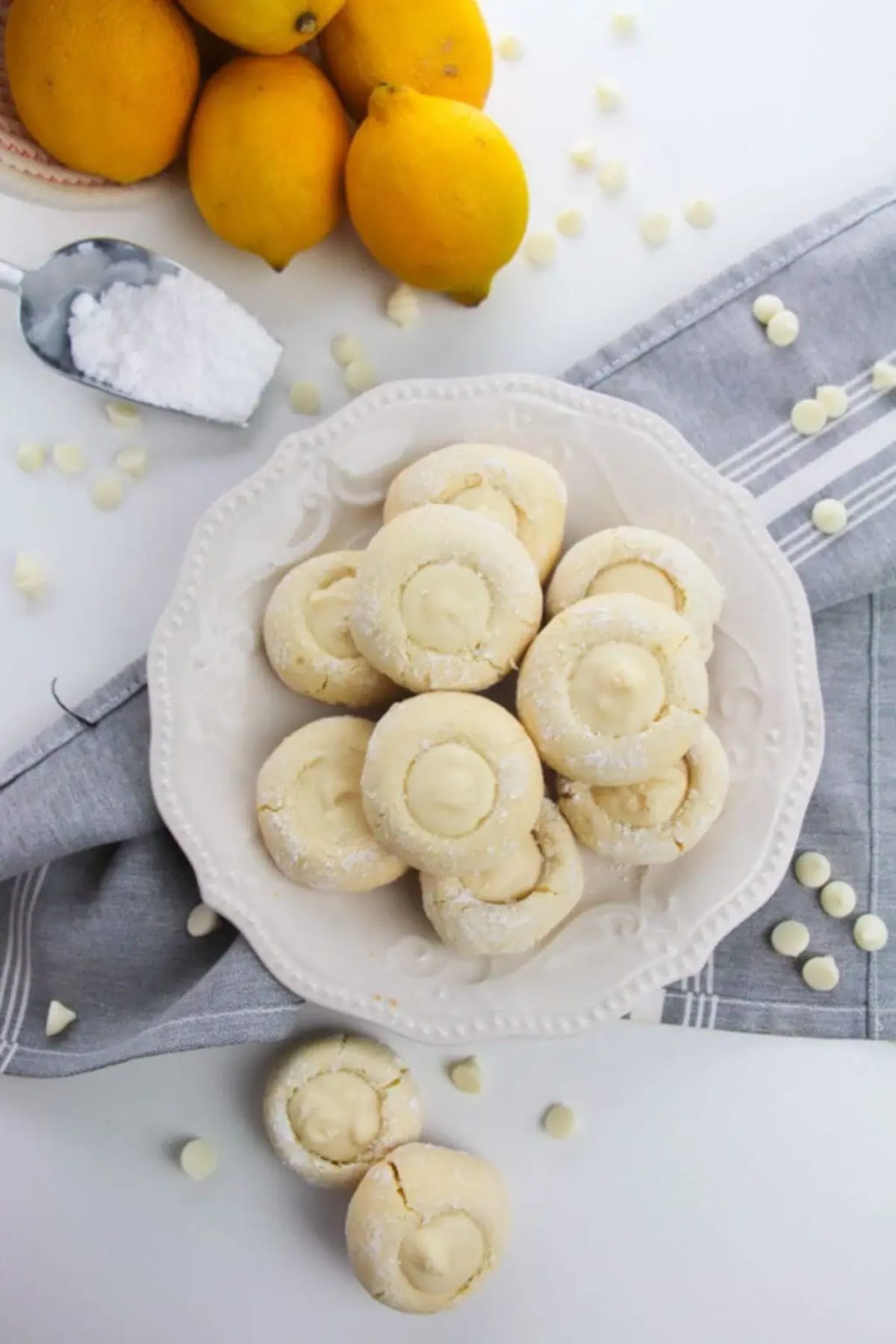 Lemon White Chocolate Cookies
