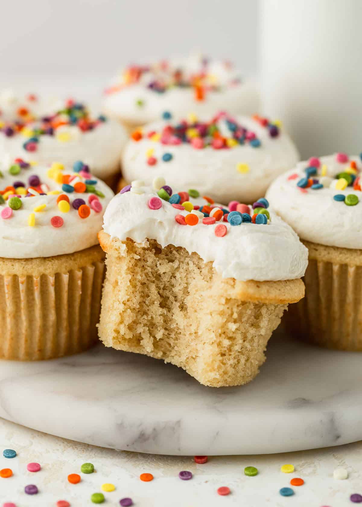 Easy Small Batch Vanilla Cupcakes