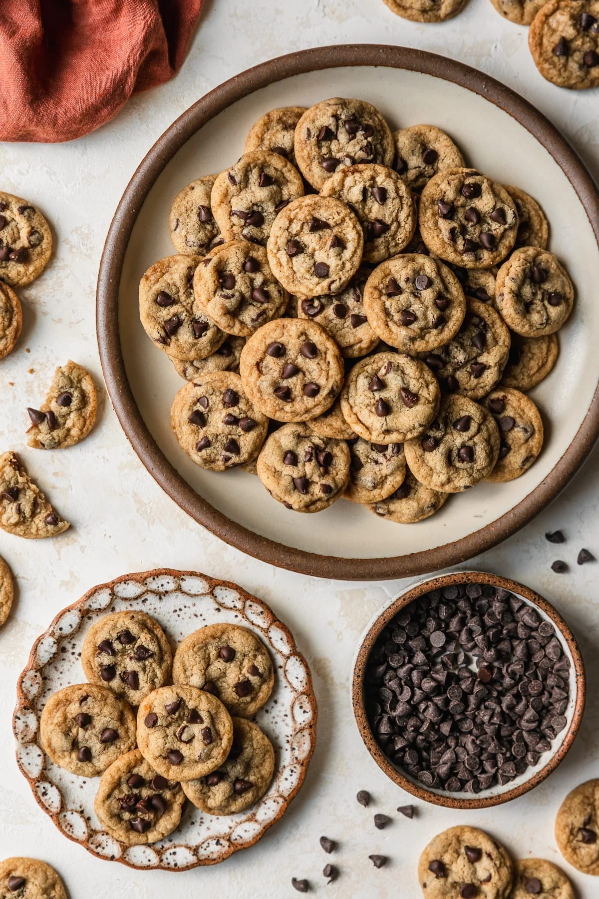 Chewy Mini Chocolate Chip Cookies