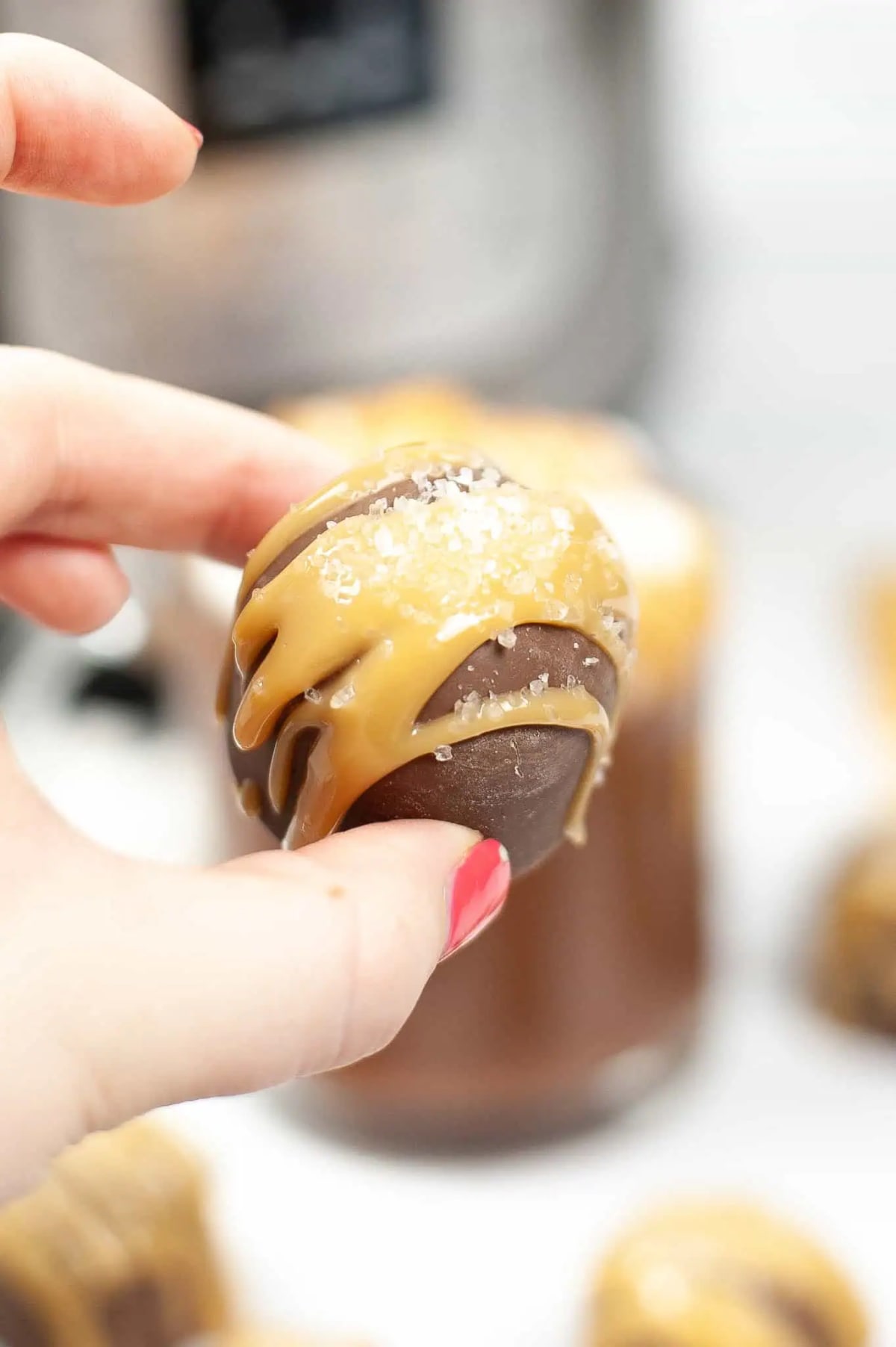Salted Caramel Hot Chocolate Bomb