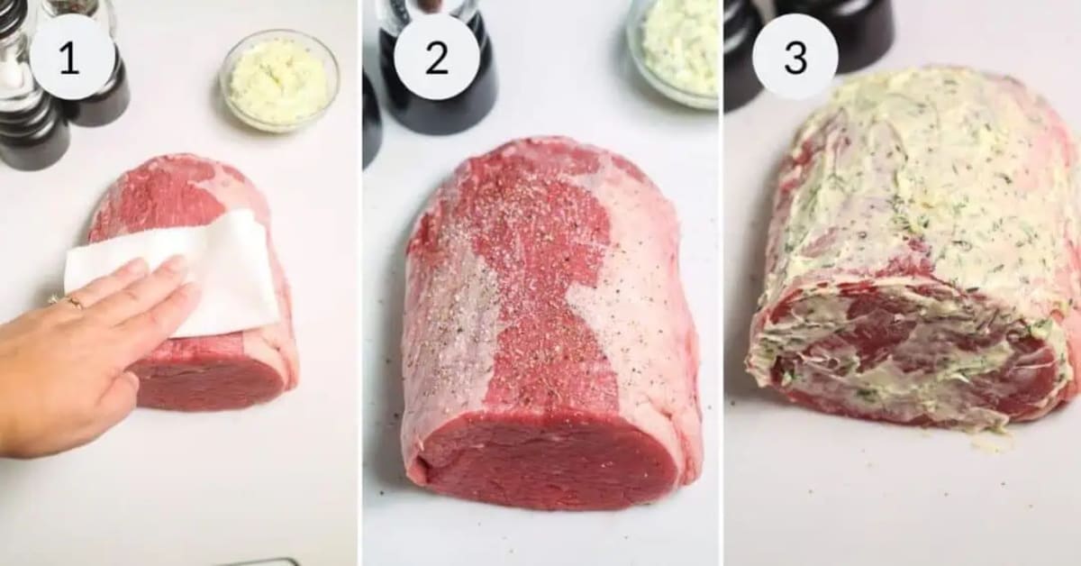 Garlic Herb Eye of Round Roast