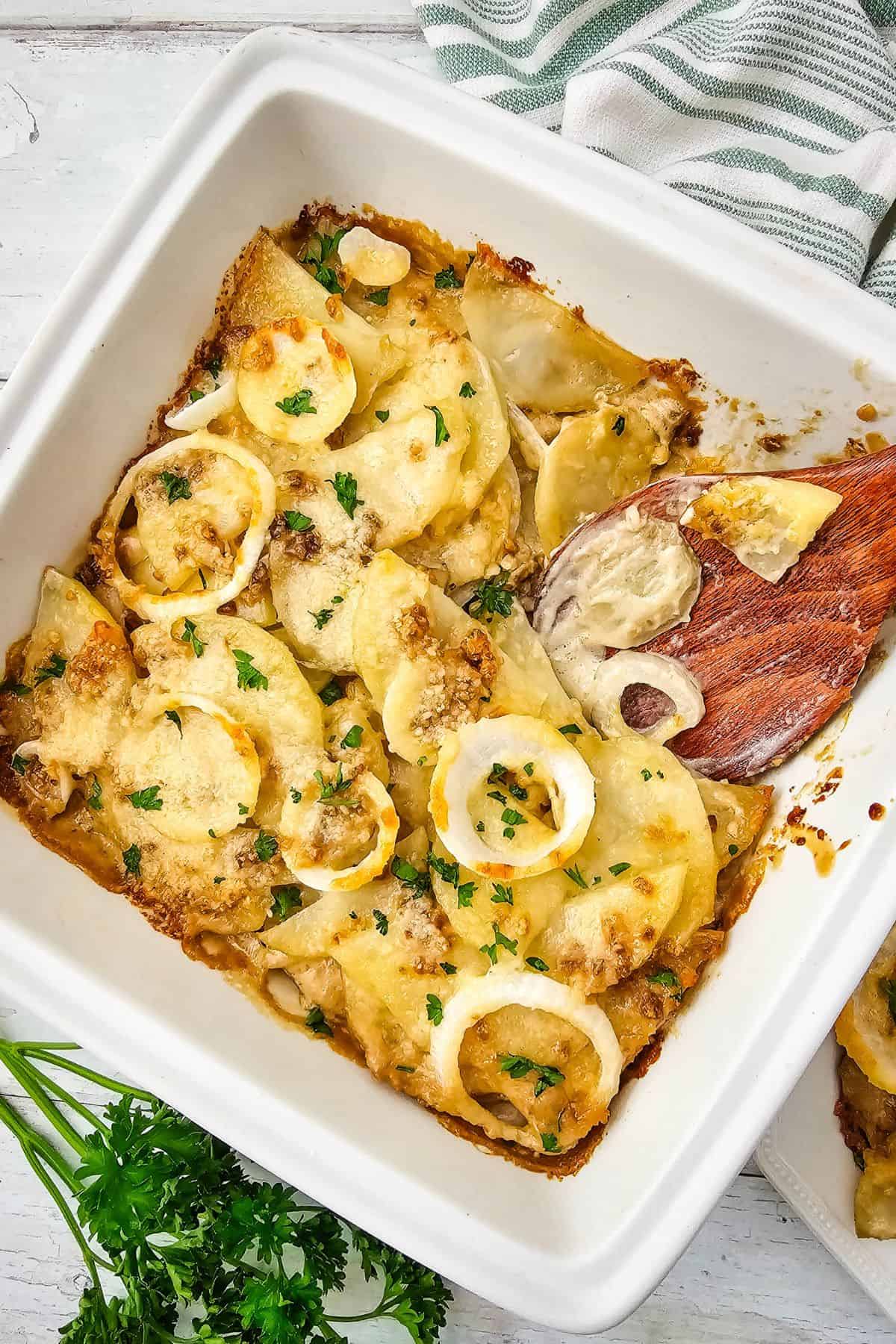French Onion Potato Bake
