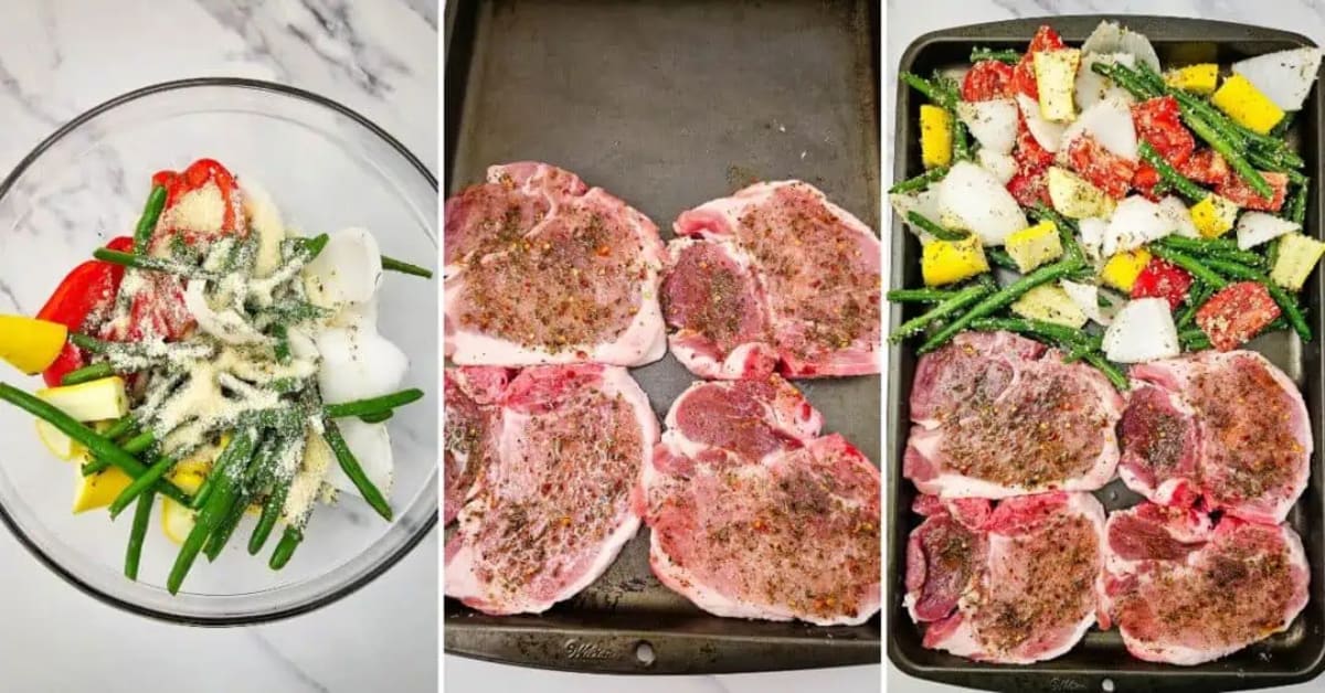 Italian Sheet Pan Pork Chops