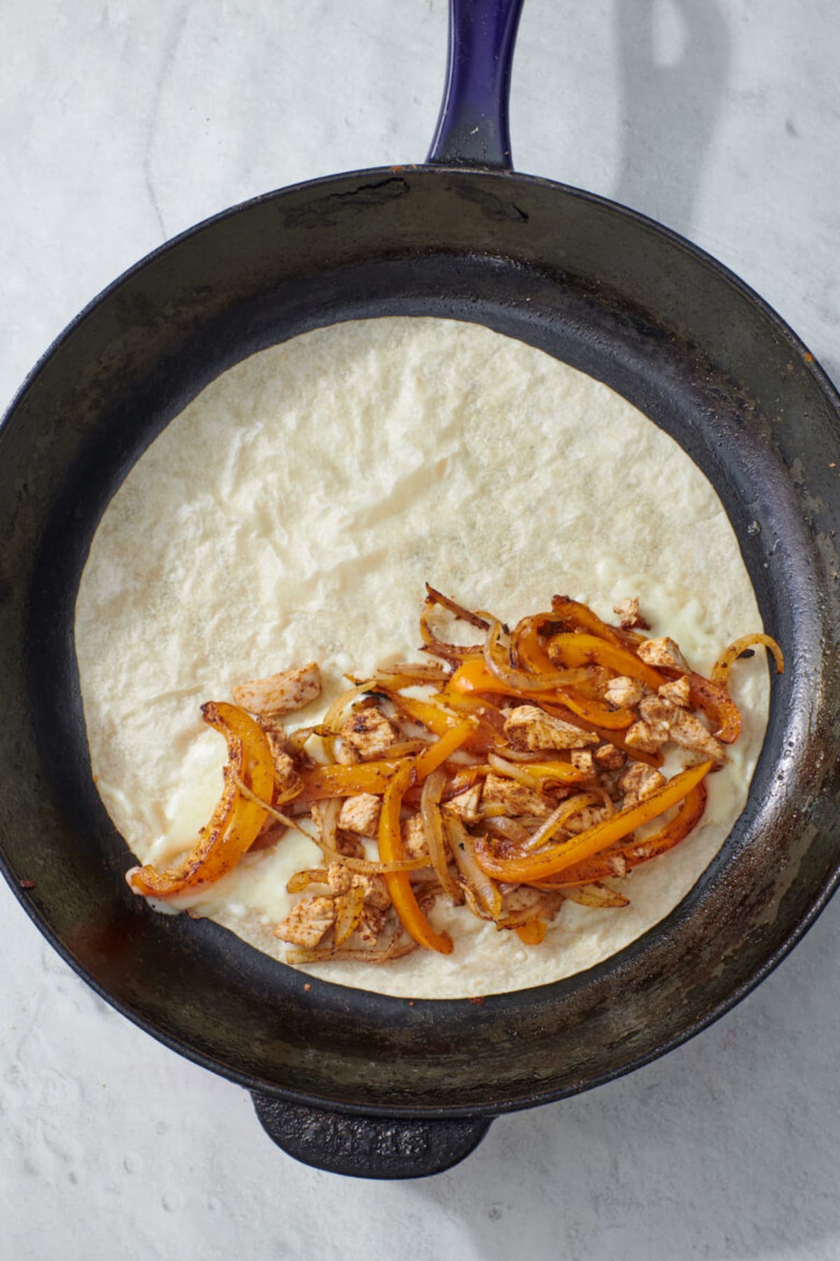 Simple Chicken Fajita Quesadillas