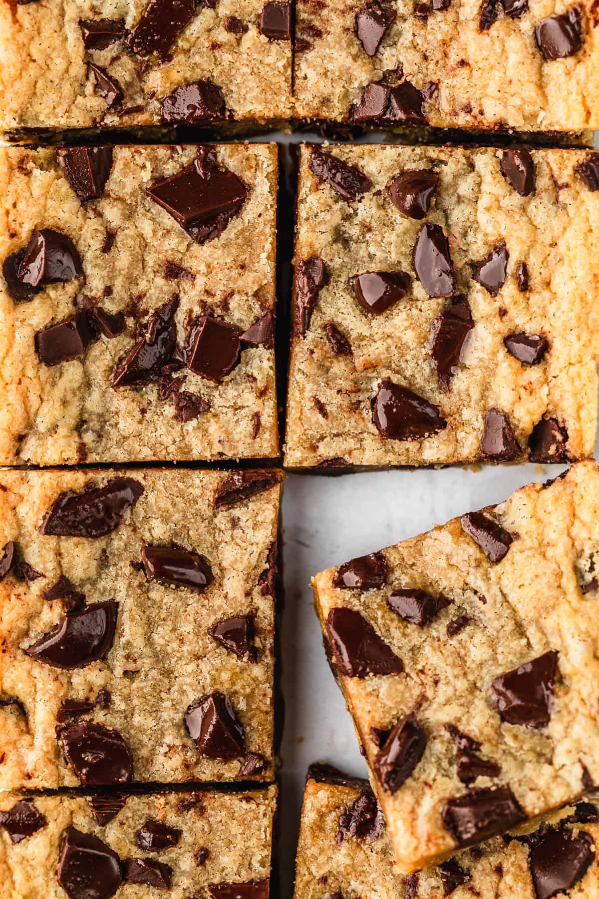 Chewy Small Batch Chocolate Chip Cookie Bars
