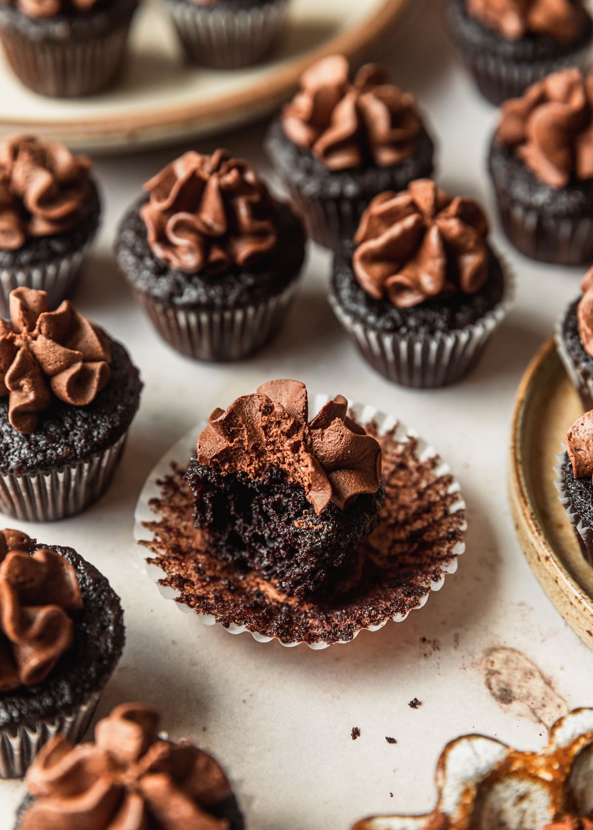 Chocolate Lover’s Mini Chocolate Cupcakes