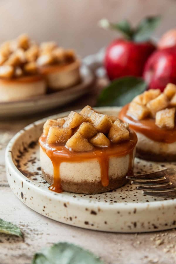 Mini Caramel Apple Cheesecakes cover