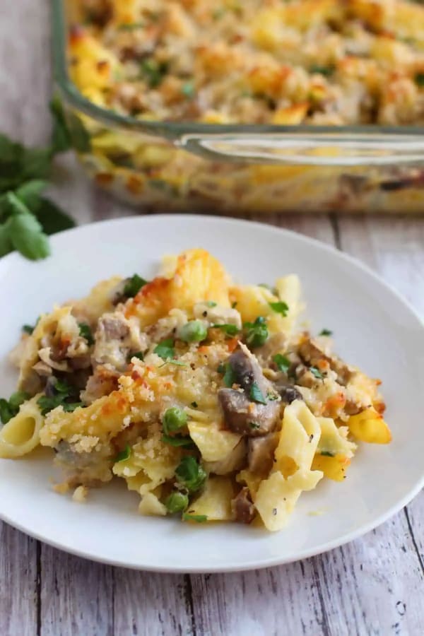 Leftover Turkey Pasta Casserole cover