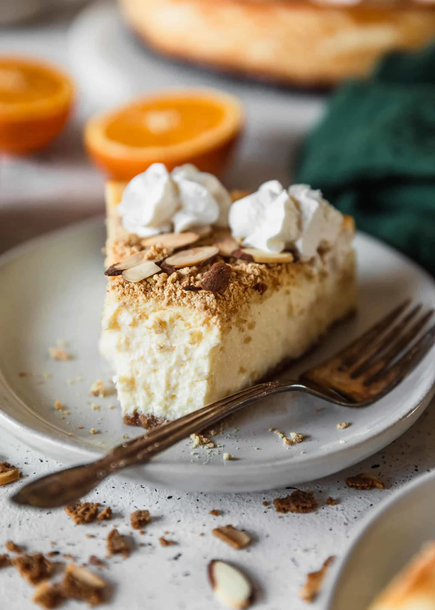 Mascarpone Cheesecake With Orange & Amaretto