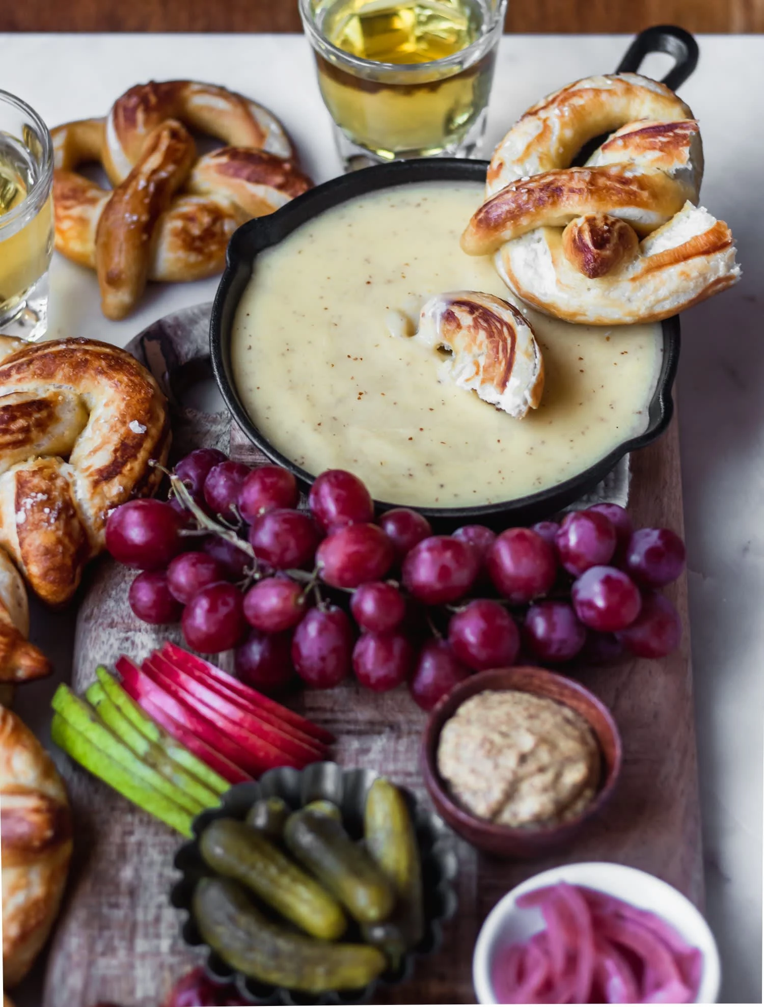 Beer Cheese Fondue + Game Day Snacks!