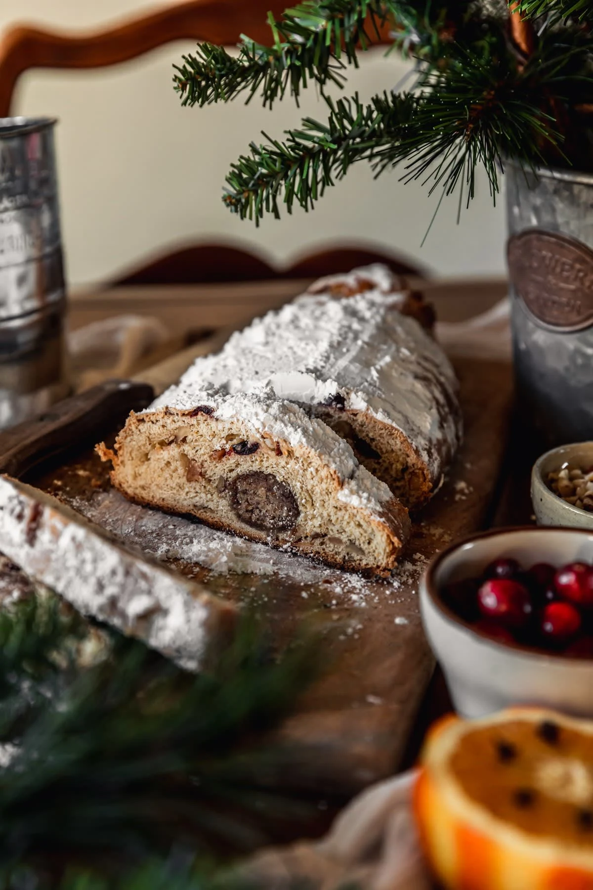Stollen With Hazelnut Marzipan