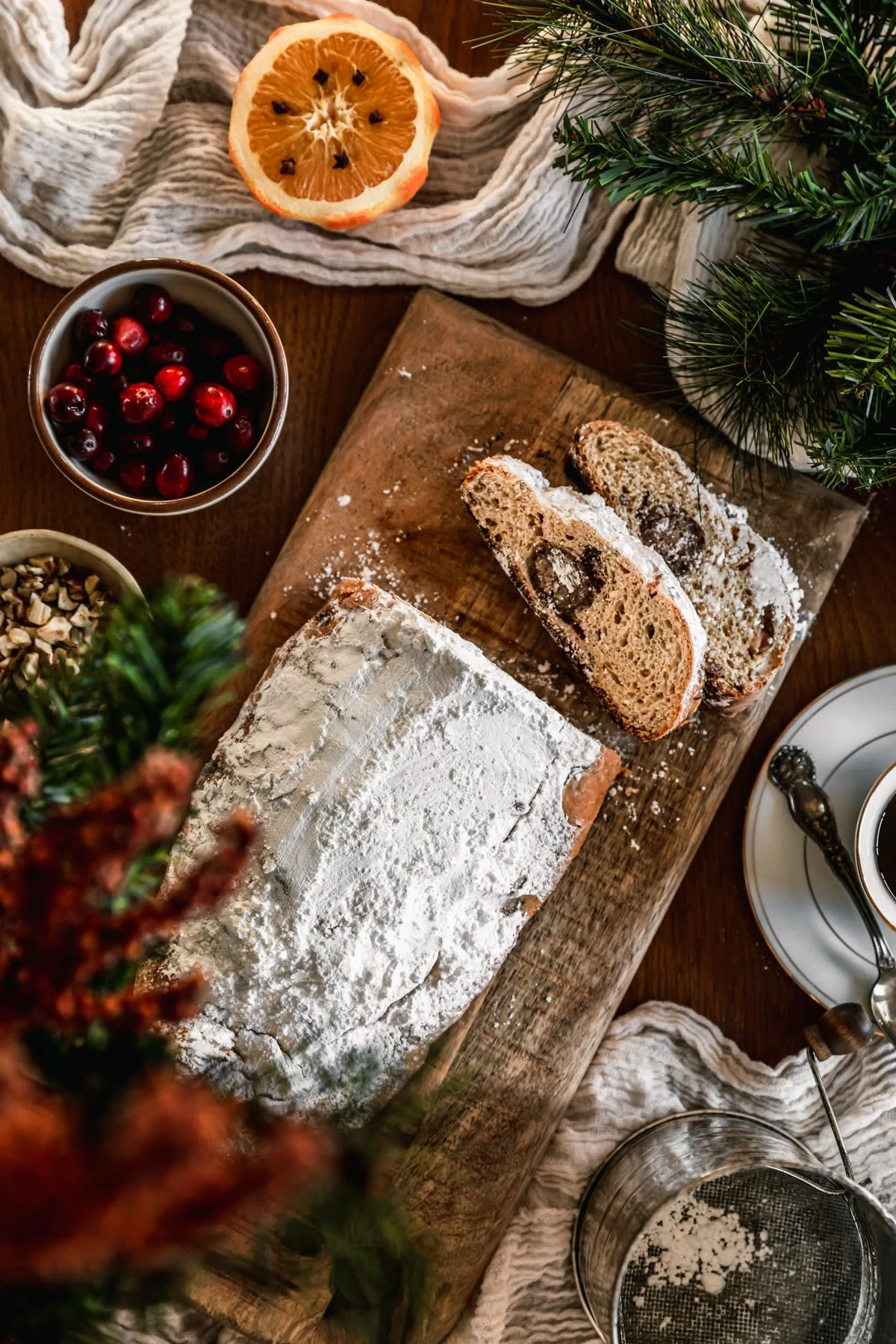 Stollen With Hazelnut Marzipan