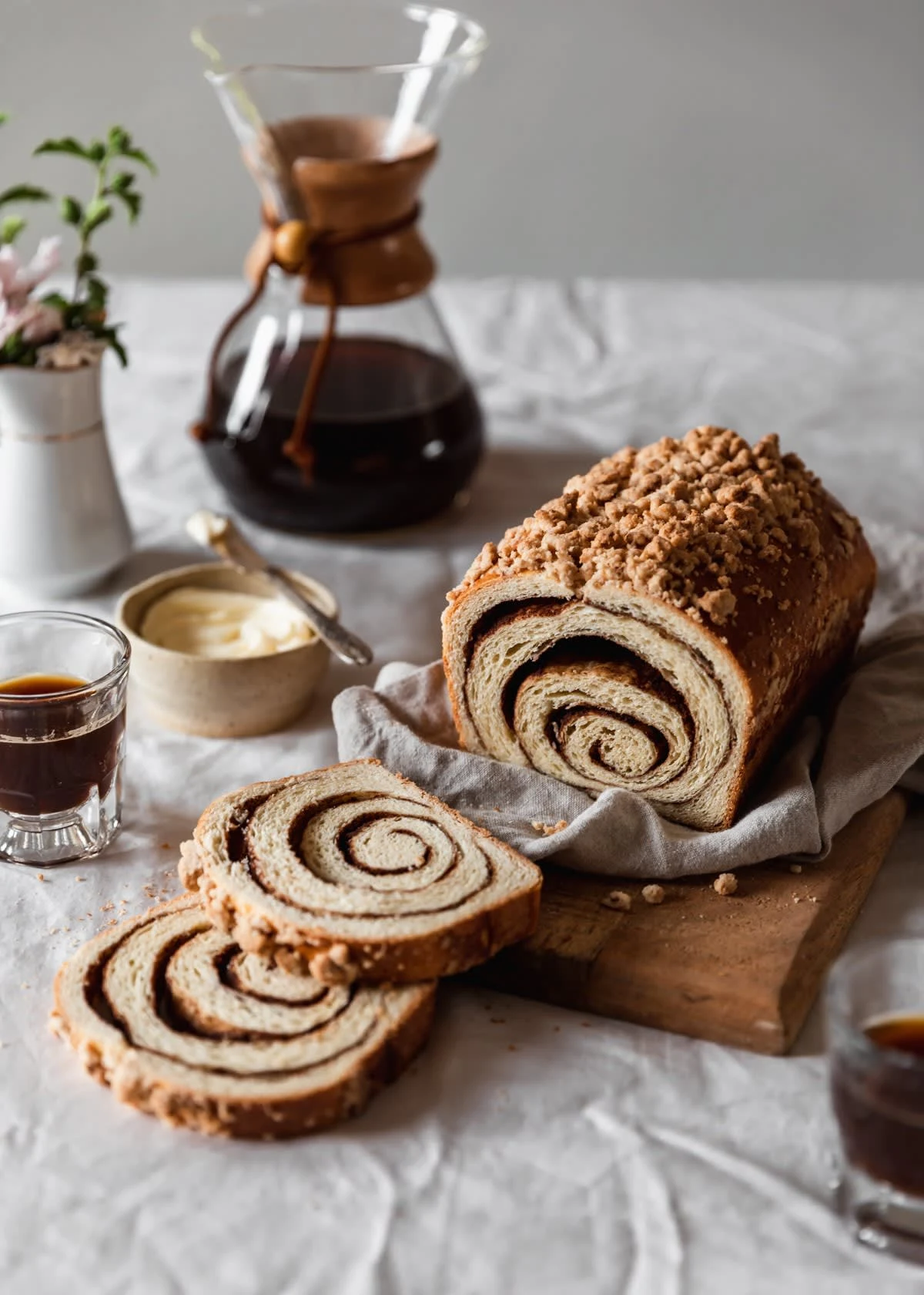 Cinnamon Swirl Bread With Streusel