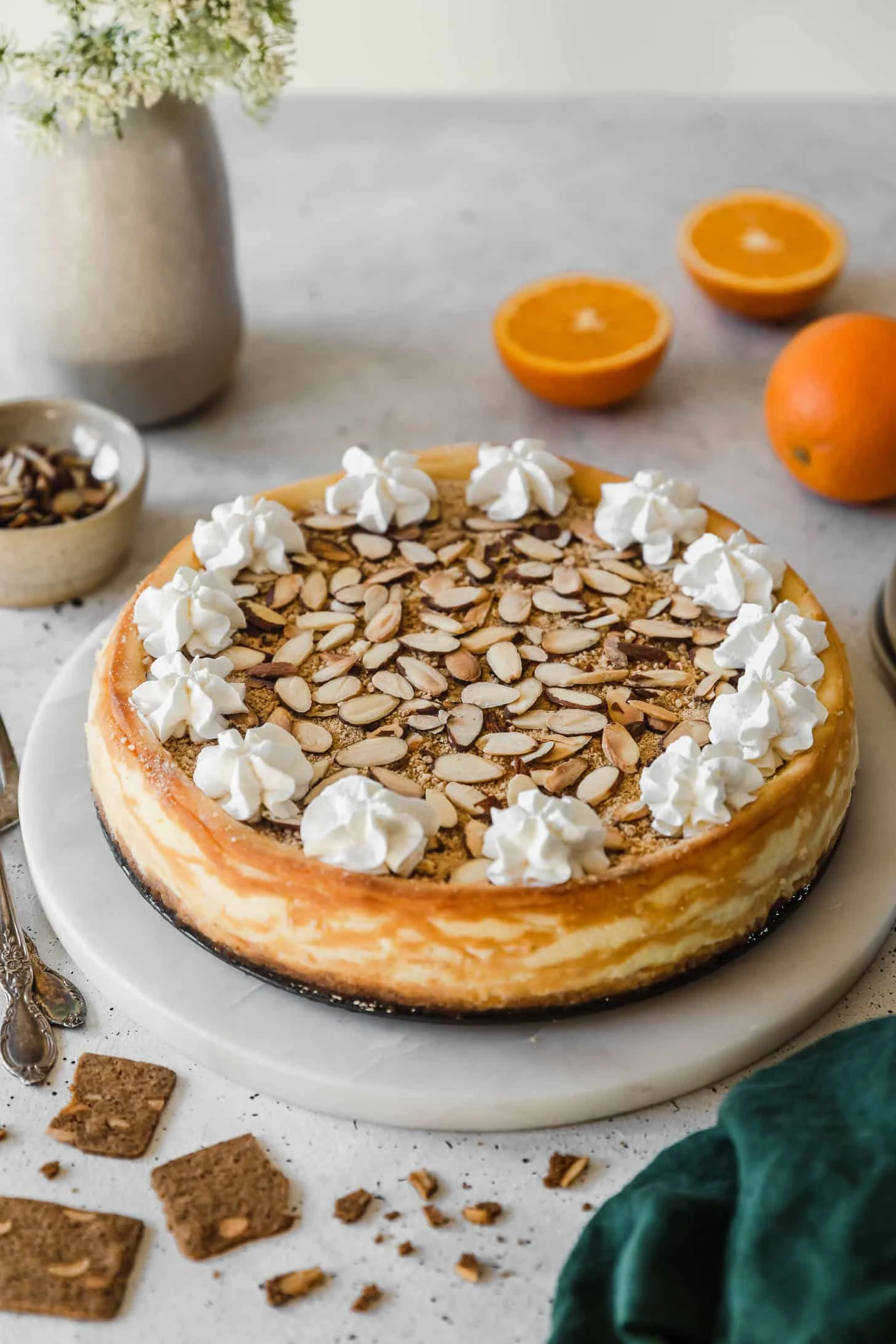Mascarpone Cheesecake With Orange & Amaretto