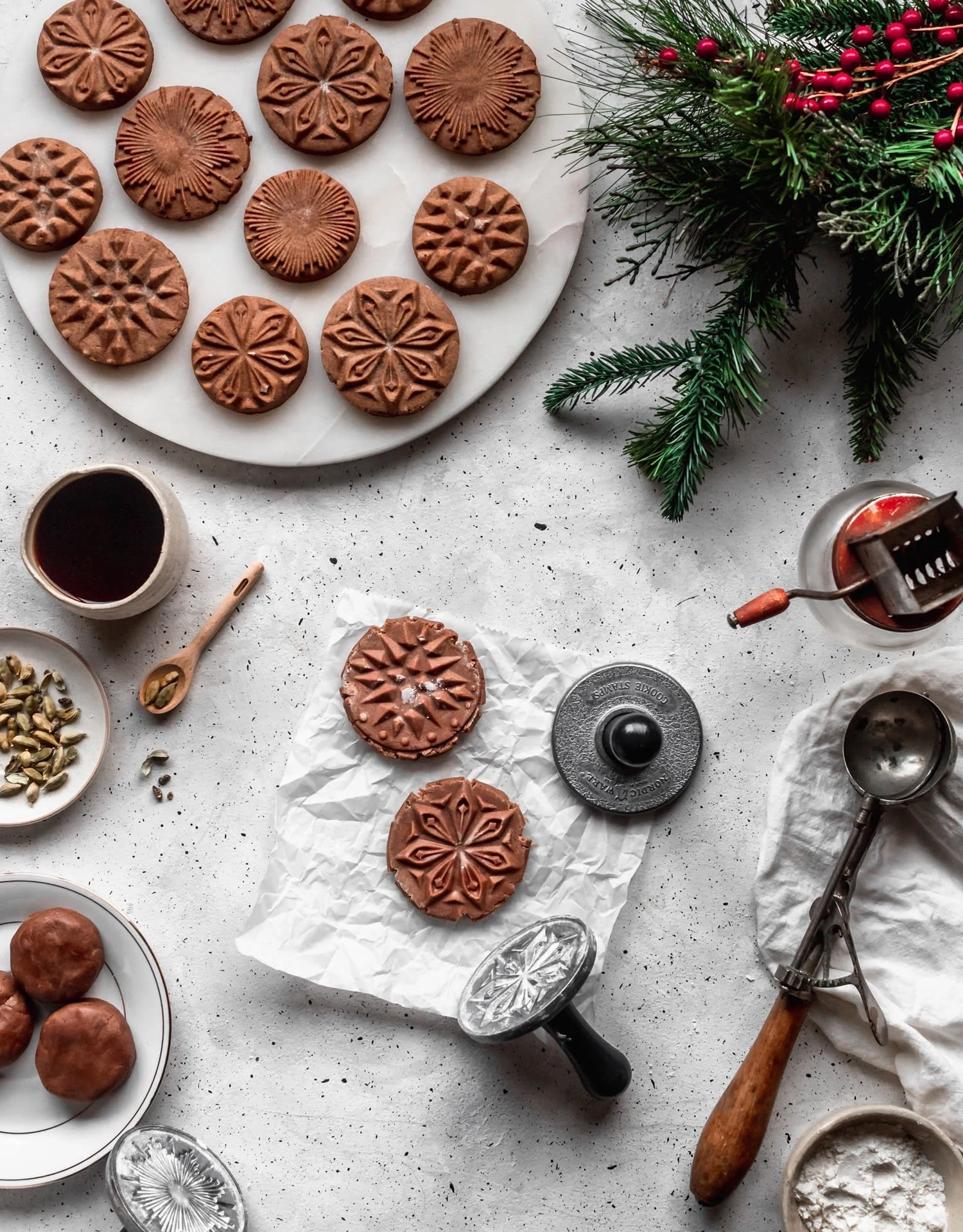 Cardamom Gingerbread Cookies + Orange Glaze