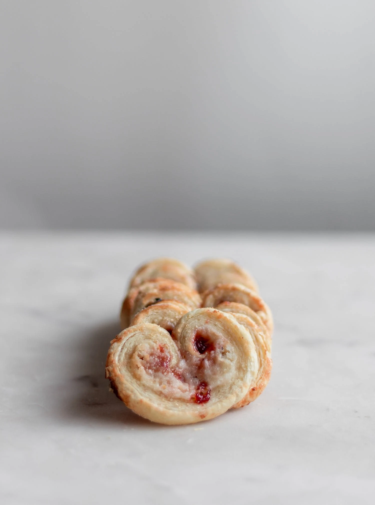 Strawberry Palmiers With Cream Cheese
