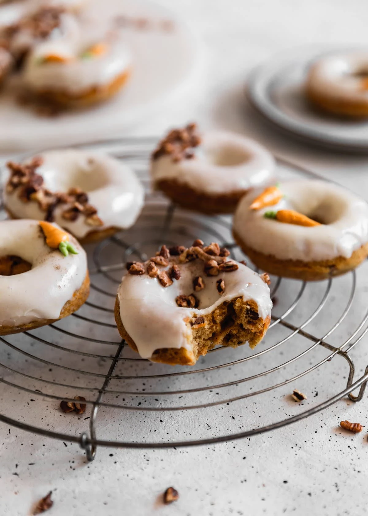 Cardamom Carrot Cake Donuts