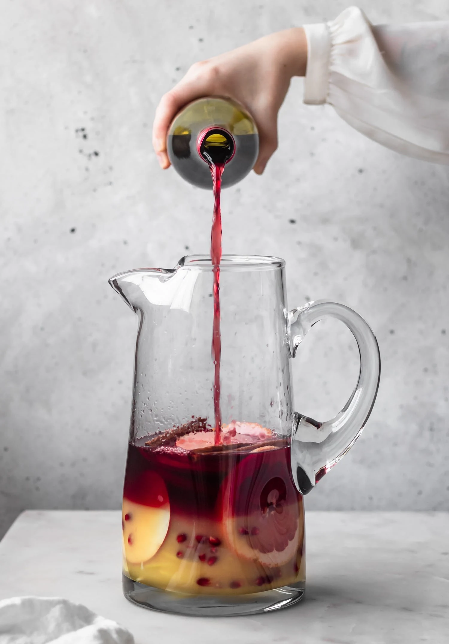 Winter Sangria With Pears & Pomegranate