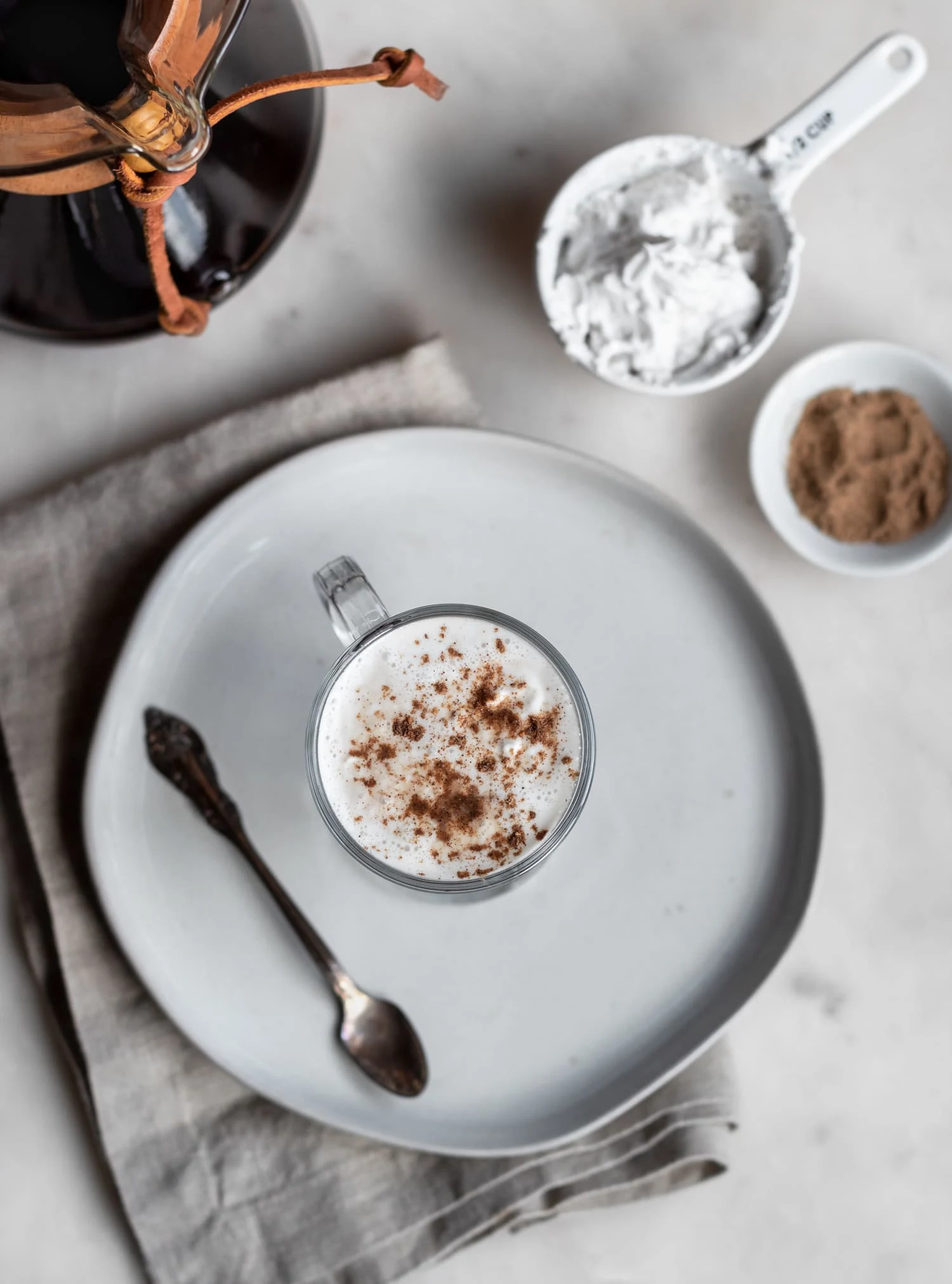 Vegan Irish Coffee With Coconut Cream + Hawaij
